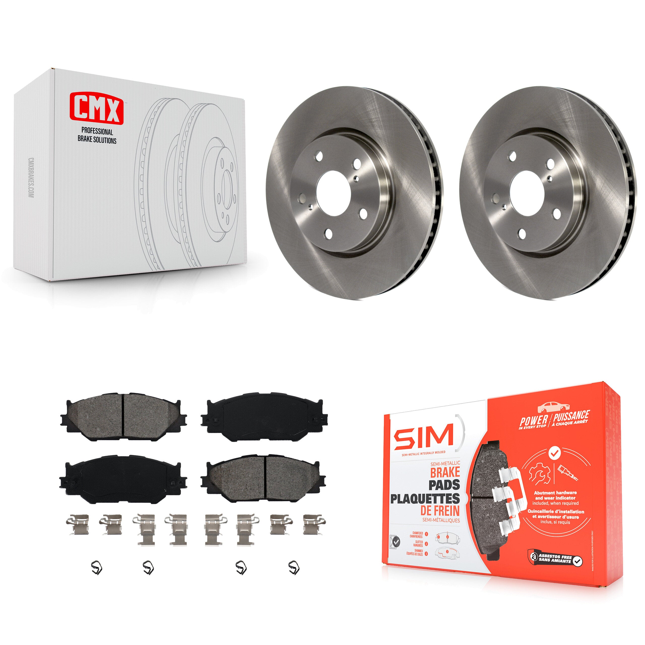 Transit Auto K8S-100507 Disc Brake Kit for 2006-2015 Lexus IS250 - Front product image