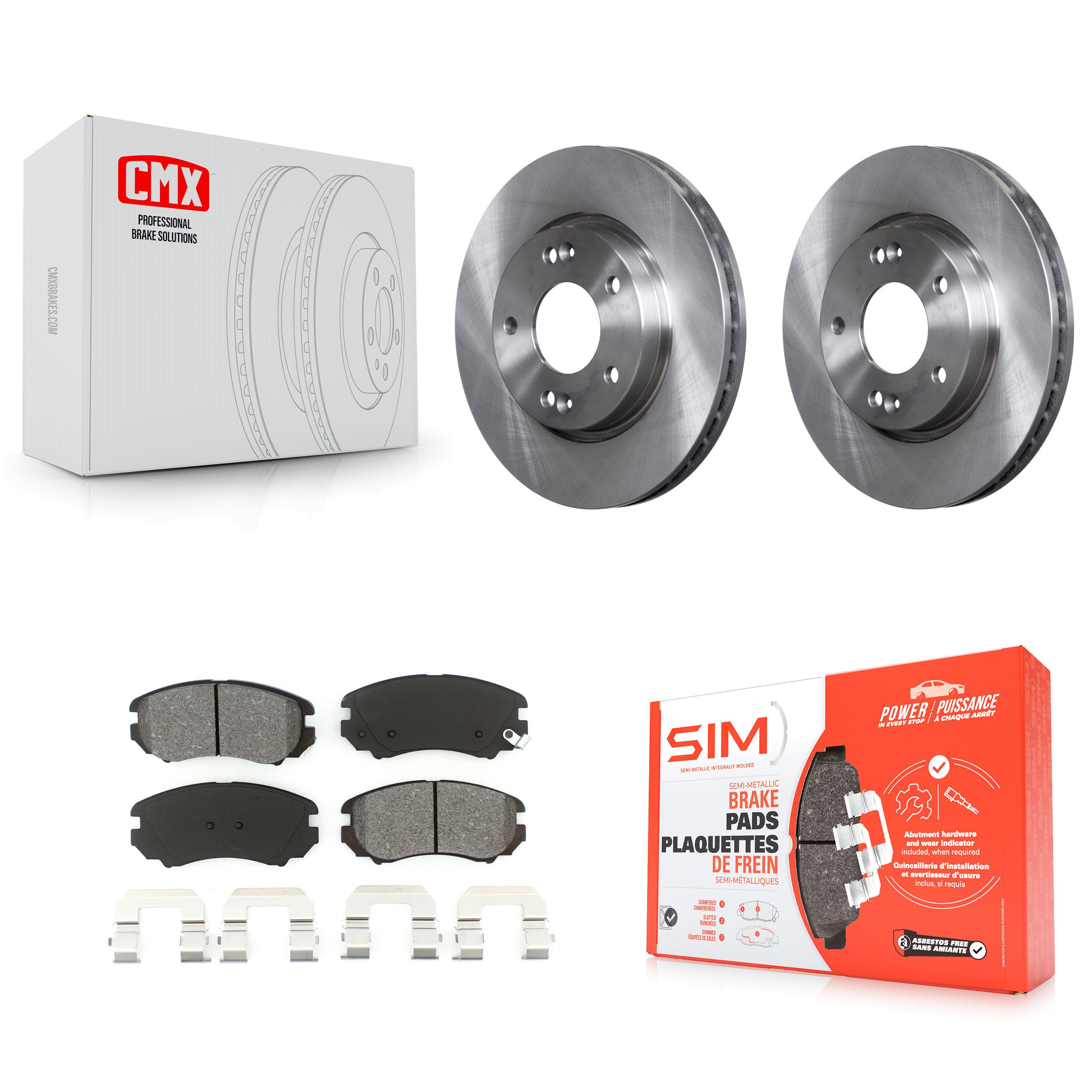 Transit Auto K8S-100508 Disc Brake Kit for 2007-2010 Hyundai Elantra - Front product image