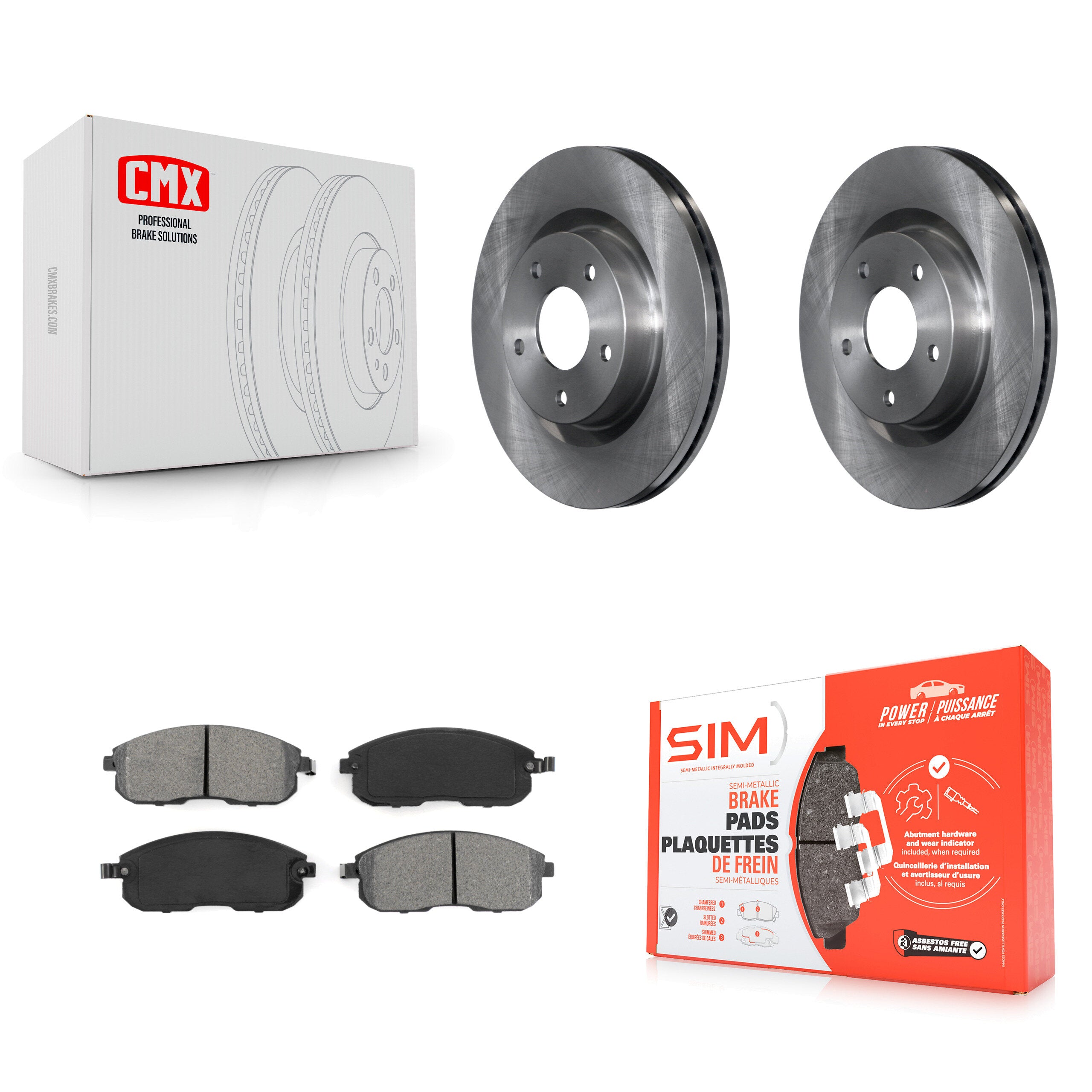 Transit Auto K8S-100527 Disc Brake Kit for 2007-2013 Nissan Altima - Front product image