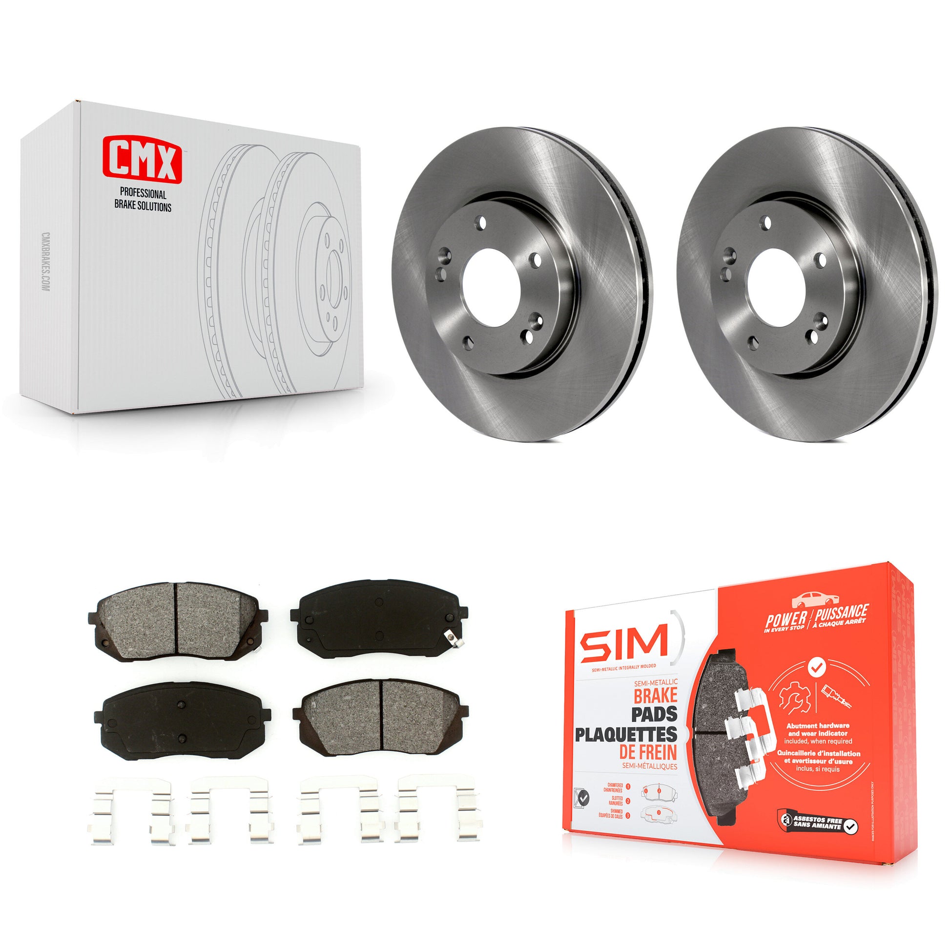 Transit Auto K8S-100540 Disc Brake Kit for 2007-2009 Kia Rondo - Front product image