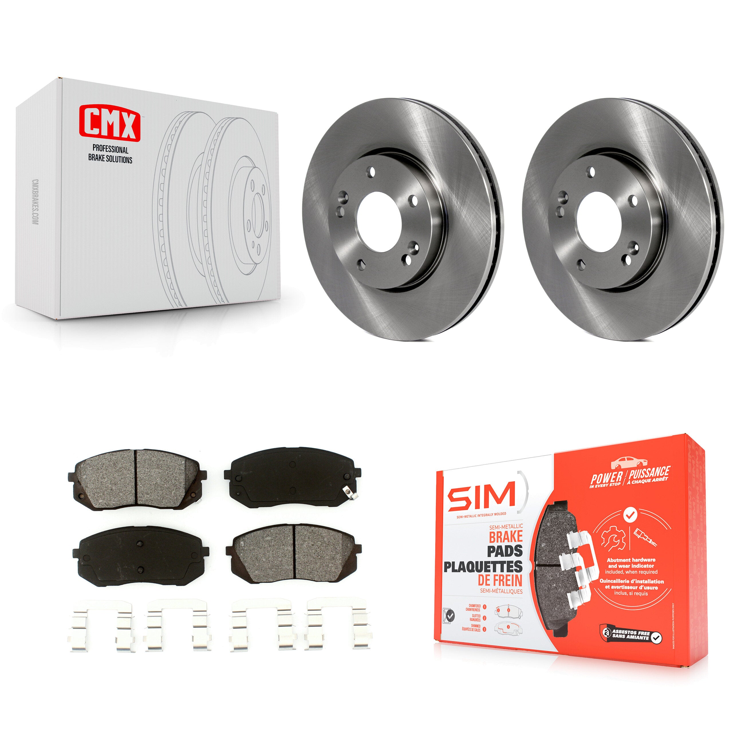 Transit Auto K8S-100540 Disc Brake Kit for 2007-2009 Kia Rondo - Front product image