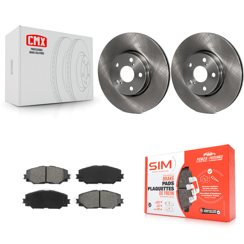 Transit Auto K8S-100547 Disc Brake Kit for 2008-2019 Toyota Corolla, Toyota Matrix, Pontiac Vibe & more - Front product image