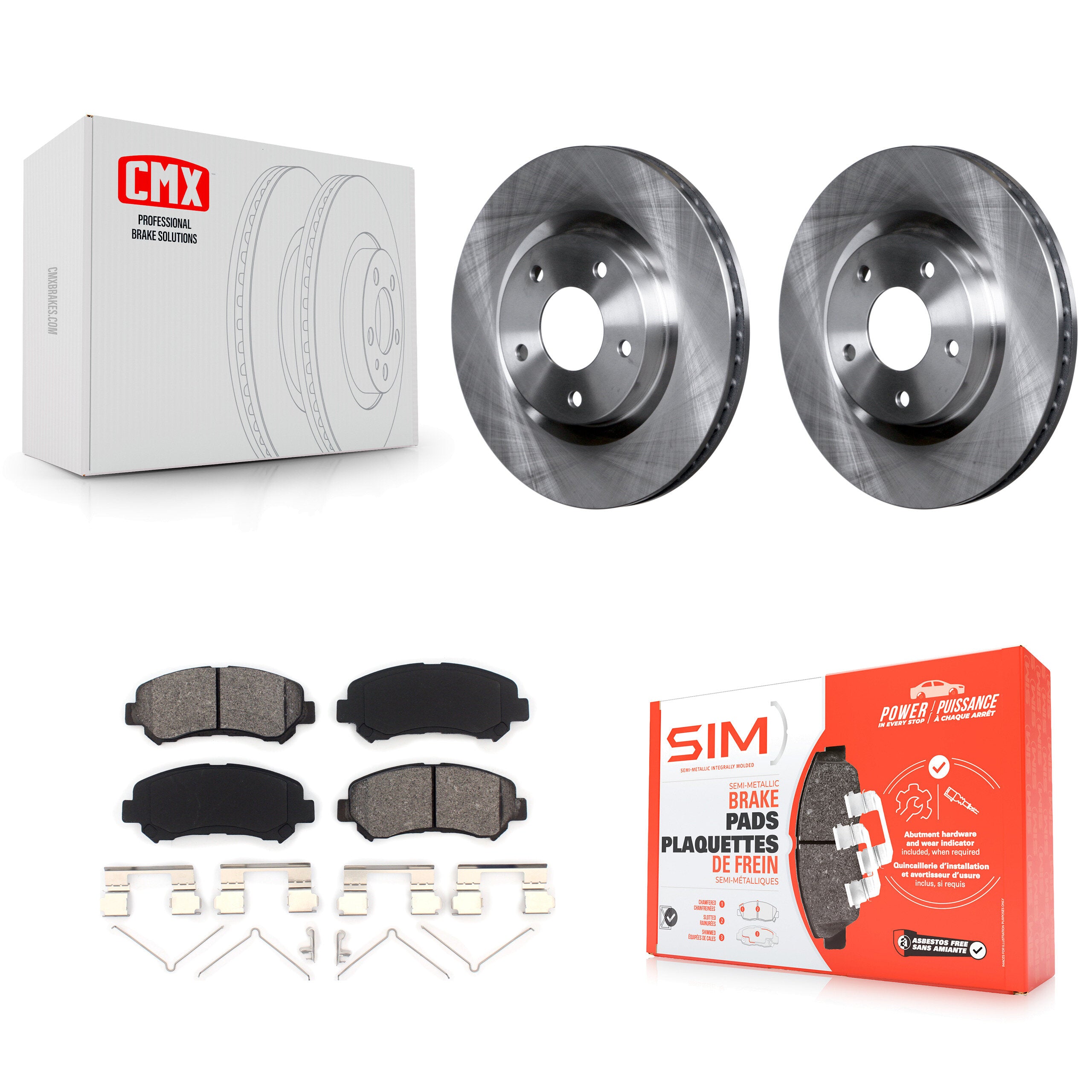 Transit Auto K8S-100551 Disc Brake Kit for 2008-2015 Nissan Rogue Select, Nissan Rogue - Front product image