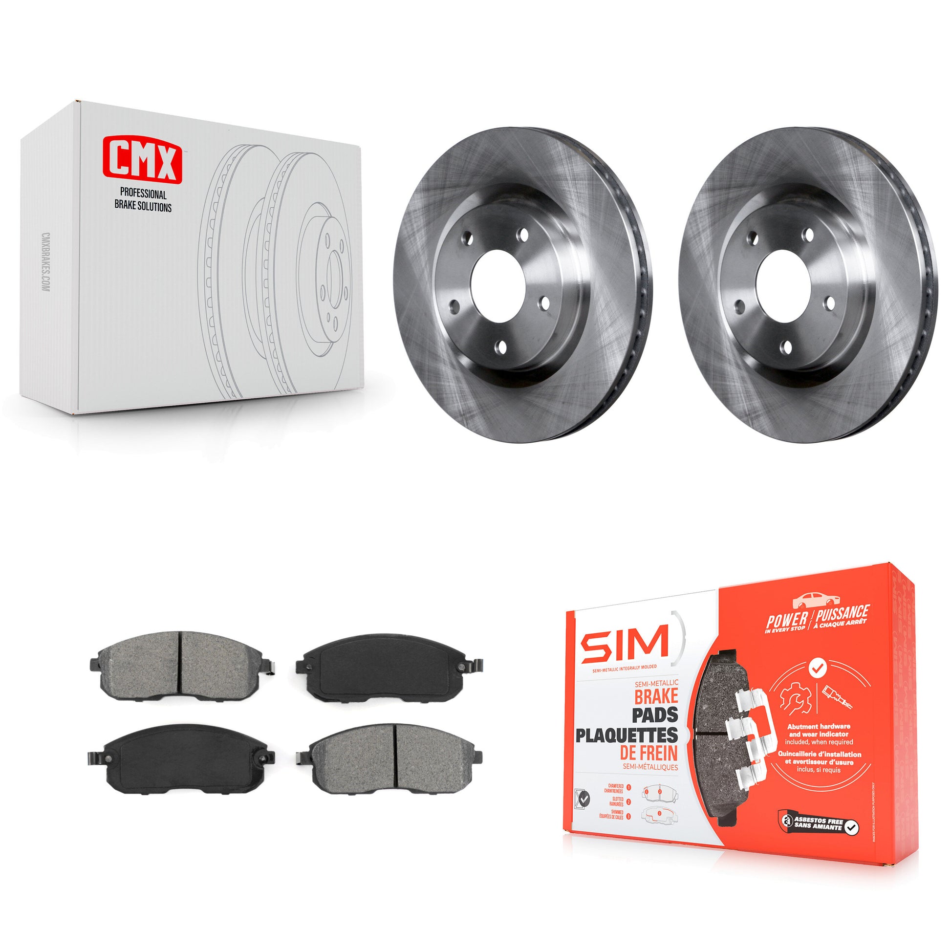 Transit Auto K8S-100552 Disc Brake Kit for 2007-2012 Nissan Sentra - Front product image