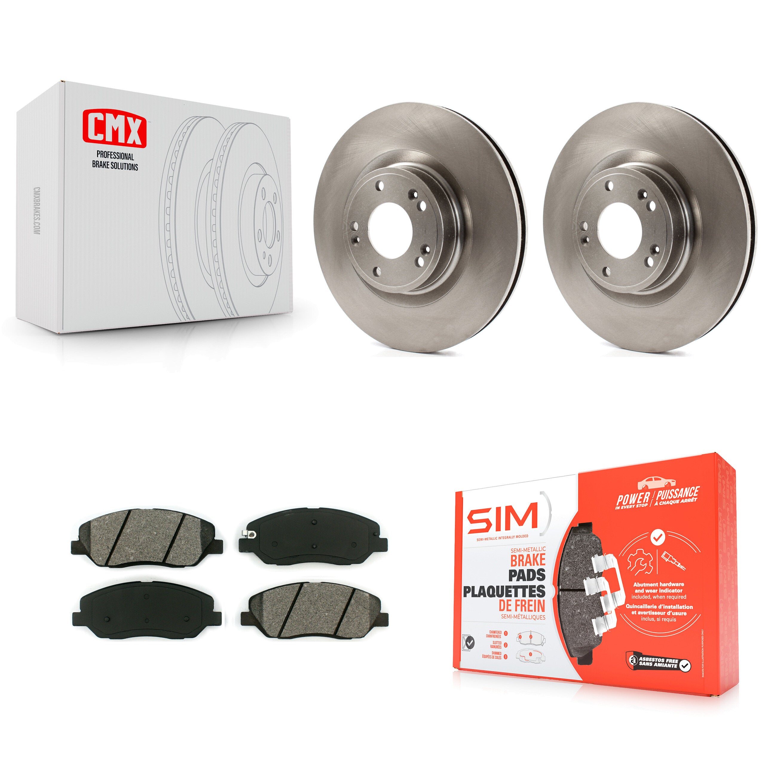 Transit Auto K8S-100575 Disc Brake Kit for 2009-2011 Hyundai Genesis - Front product image