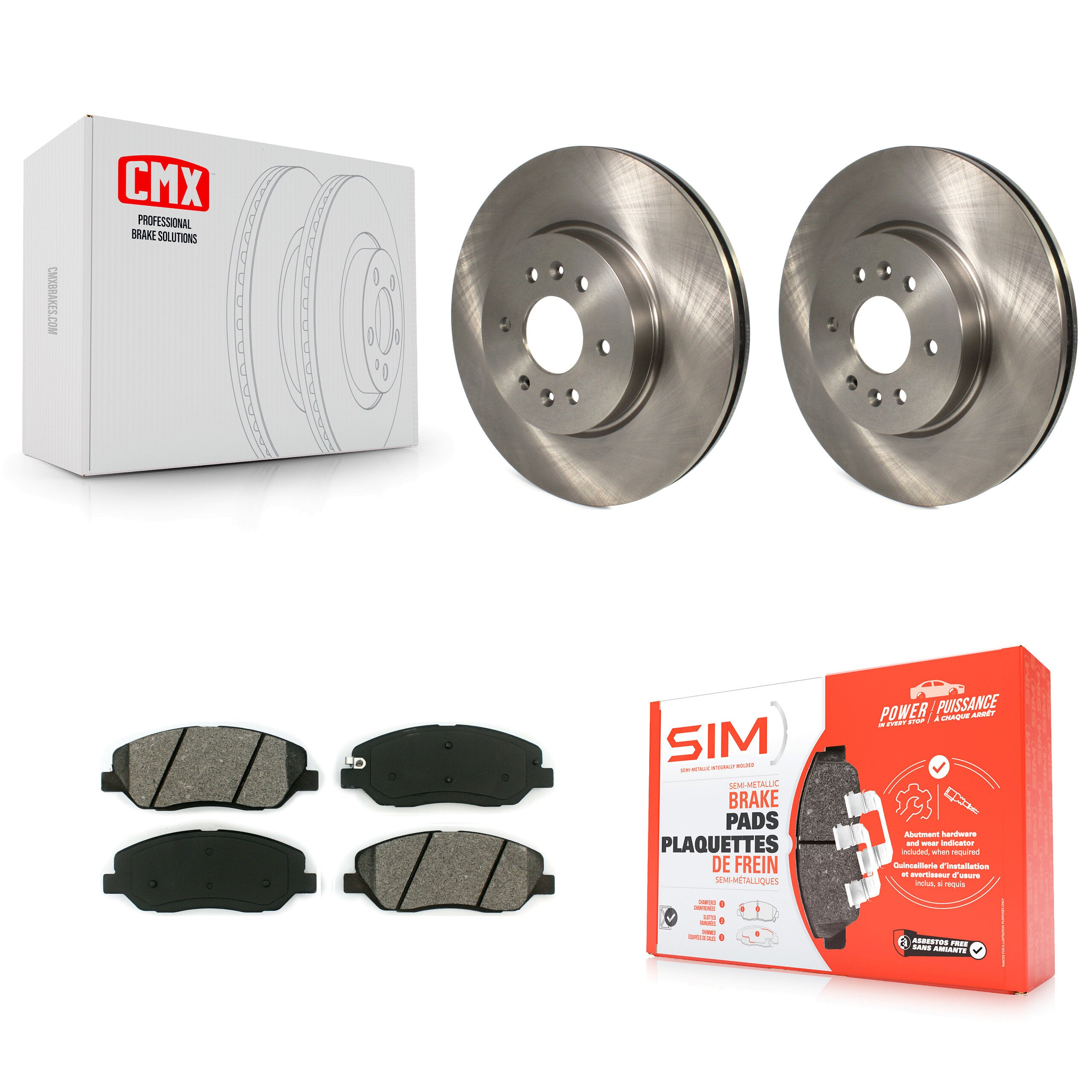 Transit Auto K8S-100580 Disc Brake Kit for 2009-2011 Kia Borrego - Front product image