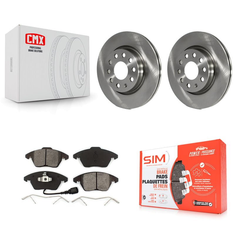 Transit Auto K8S-100611 Disc Brake Kit for 2011-2013 Volkswagen GTI, Audi A3 Quattro - Front product image