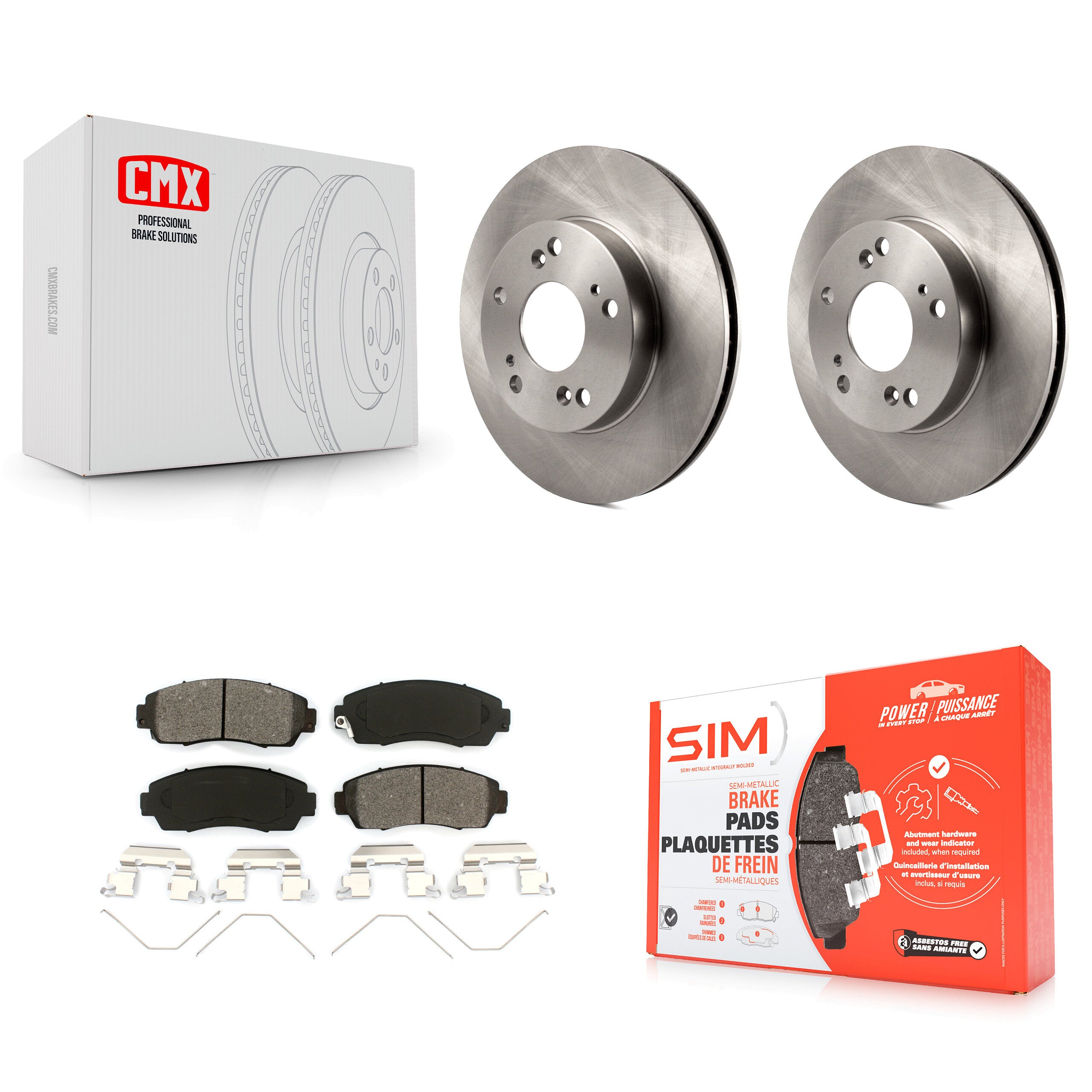 Transit Auto K8S-100617 Disc Brake Kit for 2015 Honda Civic - Front product image