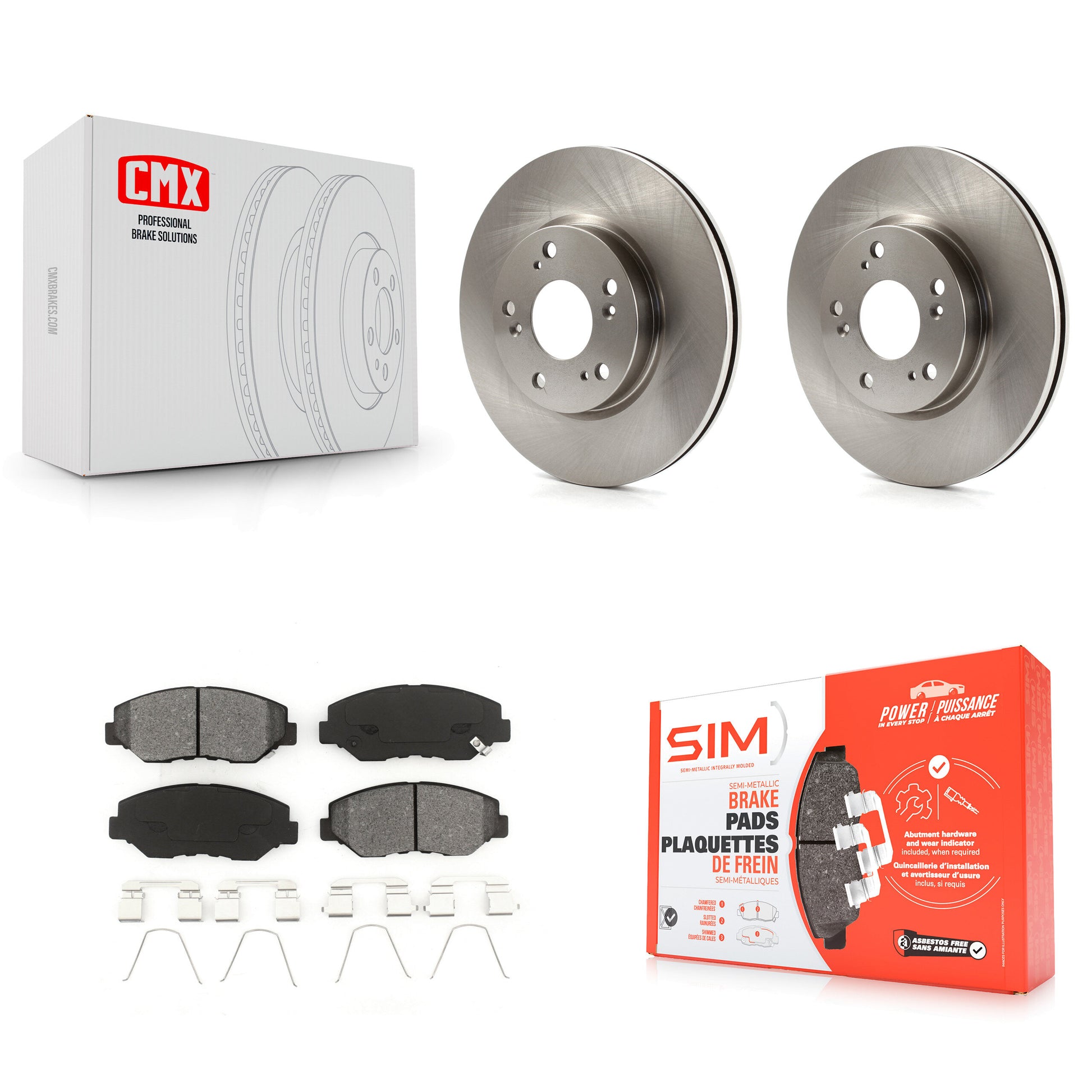 Transit Auto K8S-100631 Disc Brake Kit for 2013 Acura ILX - Front product image