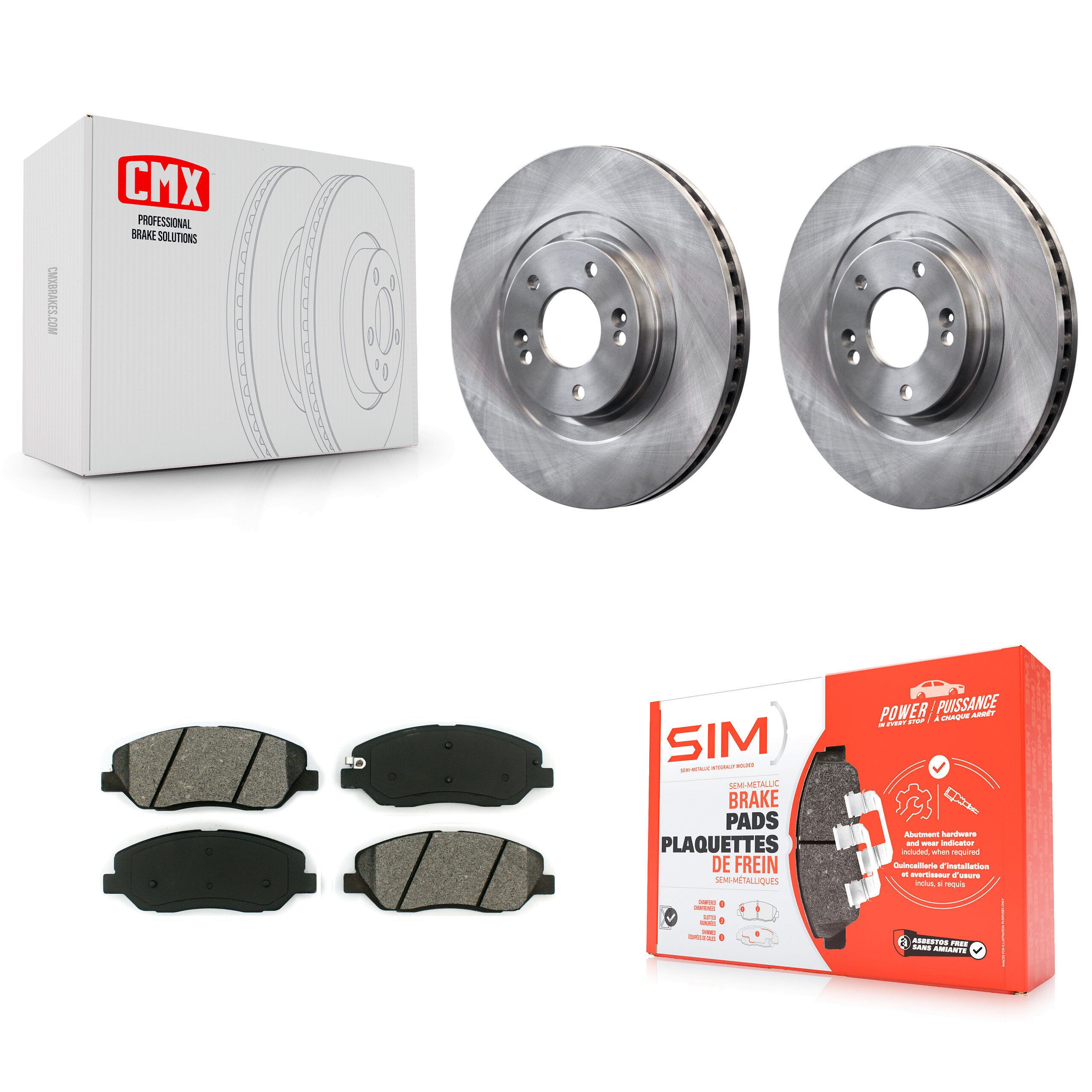 Transit Auto K8S-100632 Disc Brake Kit for 2013-2016 Hyundai Santa Fe, Hyundai Santa Fe XL - Front product image