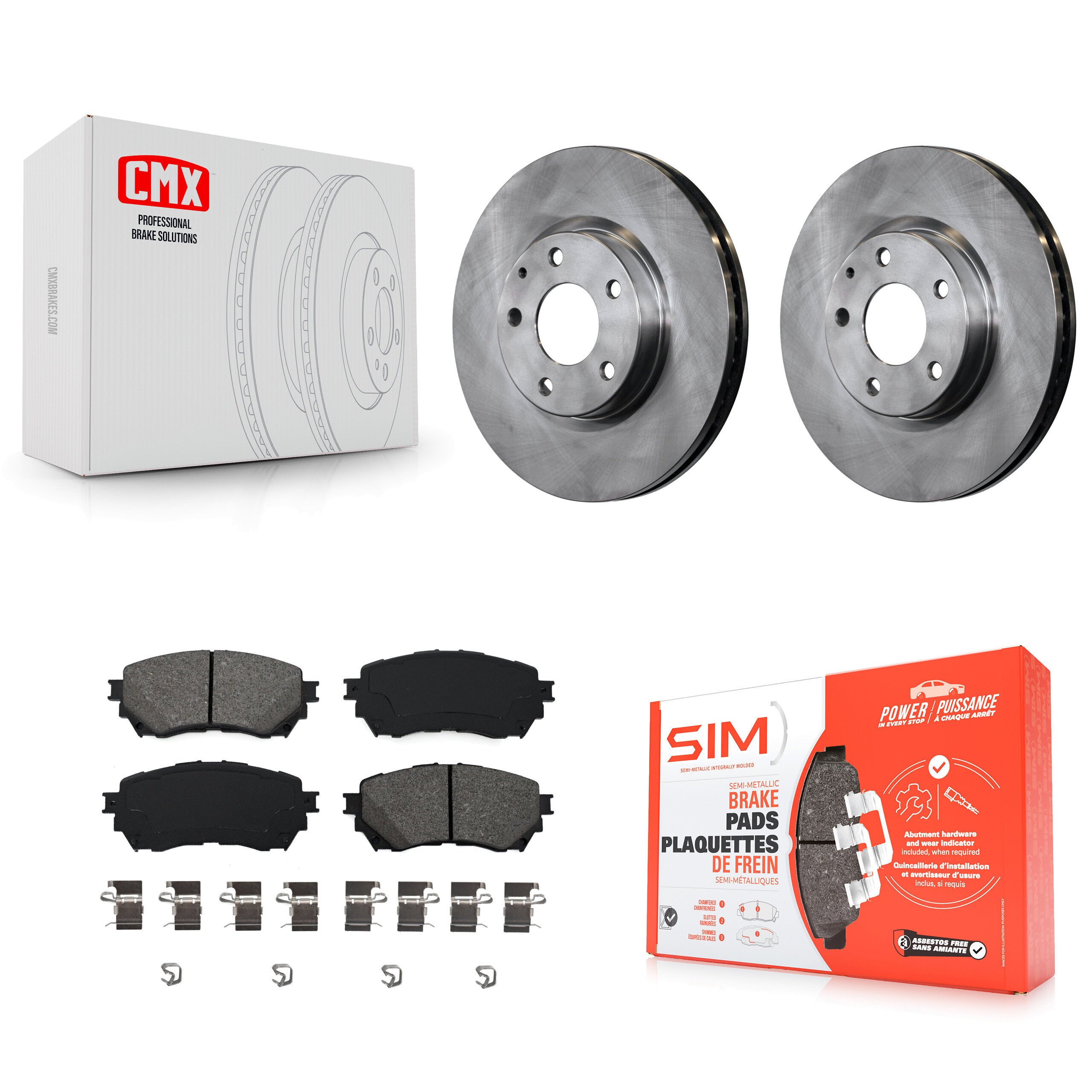 Transit Auto K8S-100636 Disc Brake Kit for 2014-2018 Mazda 6 - Front product image