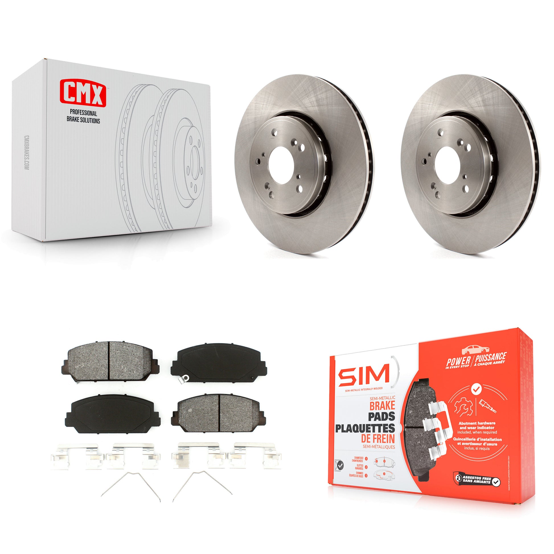 Transit Auto K8S-100637 Disc Brake Kit for 2013-2018 Acura ILX, Acura RDX - Front product image
