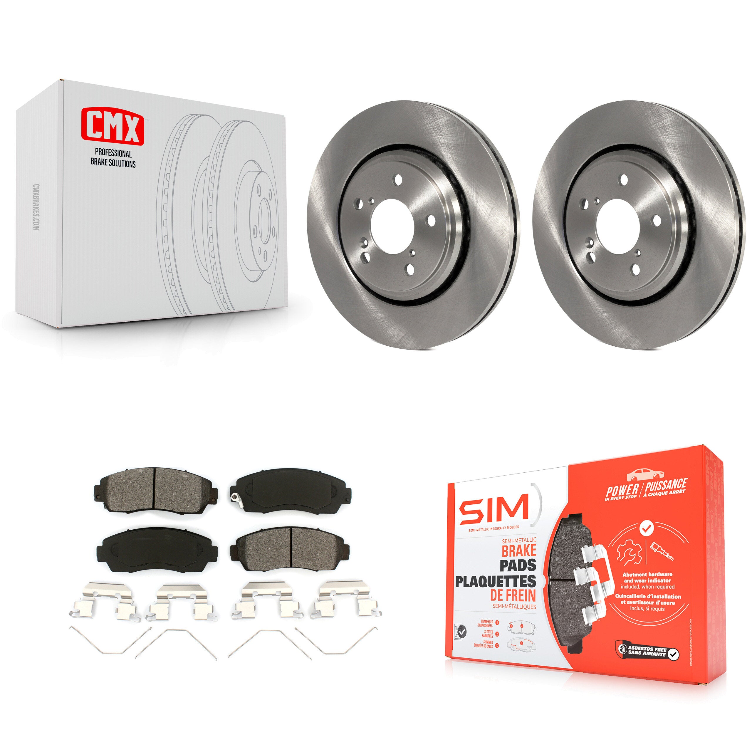 Transit Auto K8S-100642 Disc Brake Kit for 2015-2024 Honda Passport, Honda Odyssey - Front product image
