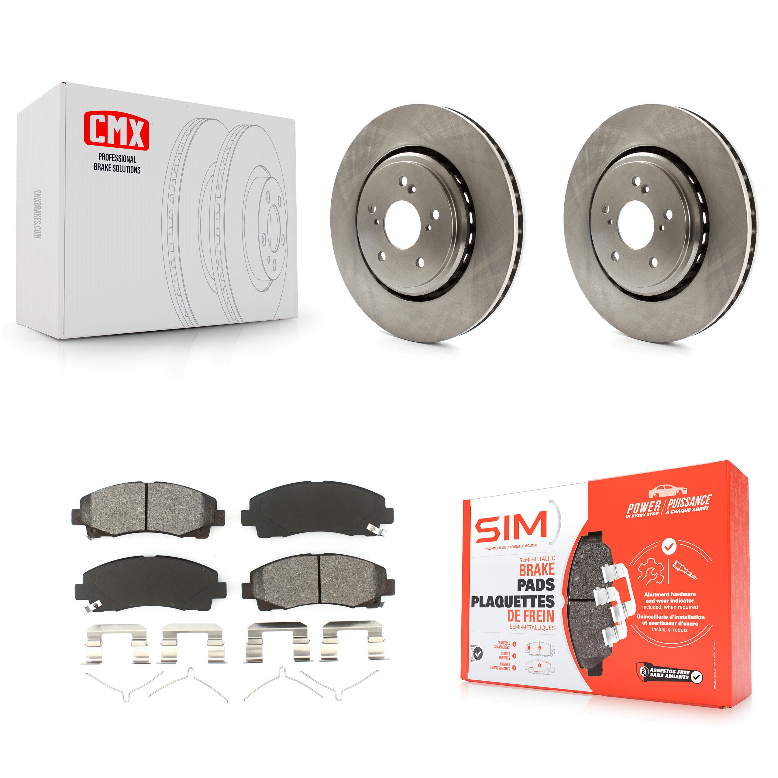 Transit Auto K8S-100646 Disc Brake Kit for 2015-2020 Acura TLX - Front product image