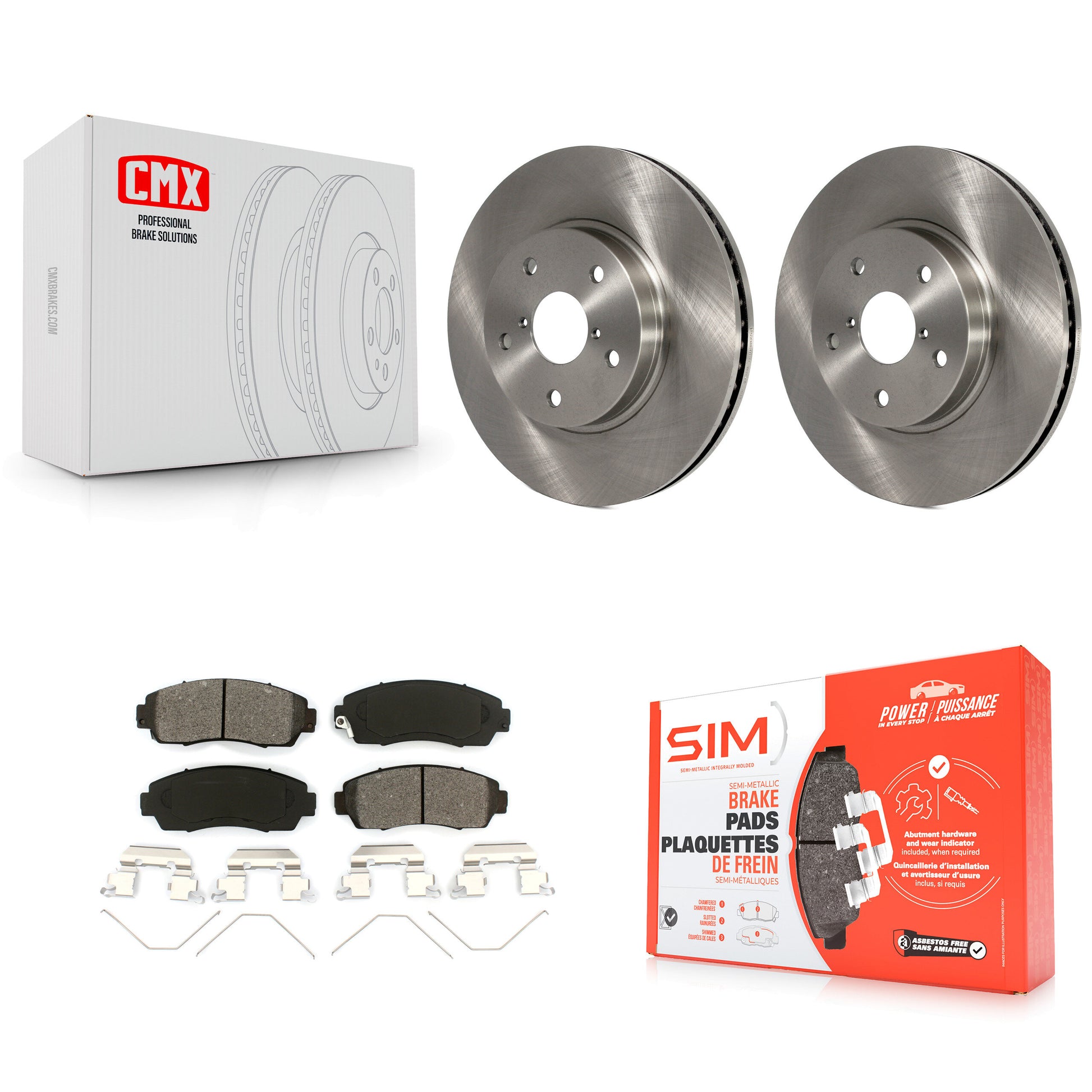 Transit Auto K8S-100664 Disc Brake Kit for 2016-2019 Subaru Legacy - Front product image