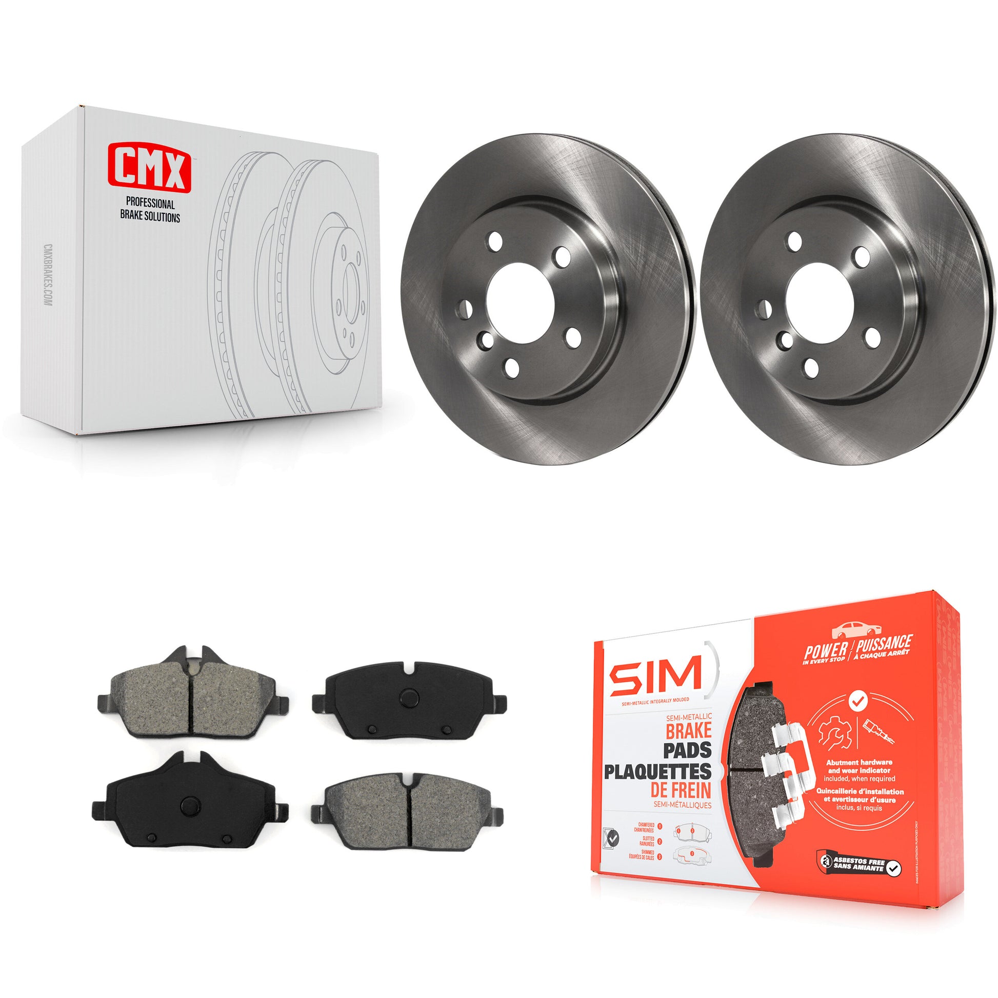 Transit Auto K8S-100669 Disc Brake Kit for 2014-2024 Mini Cooper - Front product image