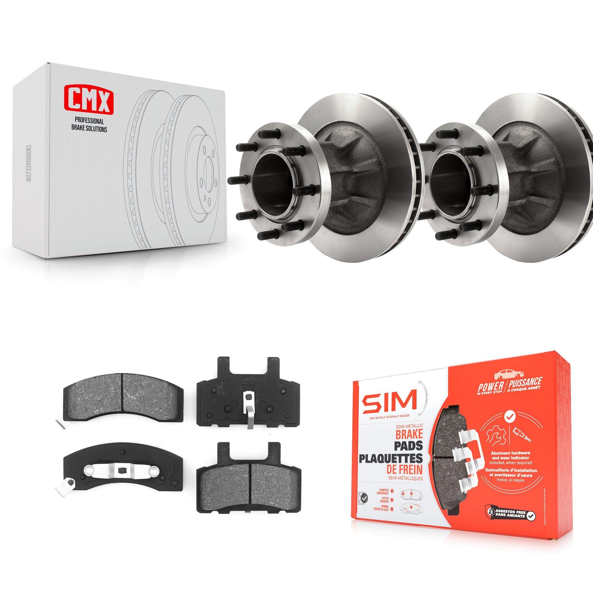 Transit Auto K8S-100686 Disc Brake Kit for 1995-2002 Chevrolet C3500, Chevrolet Express 3500, GMC G3500 & more - Front product image