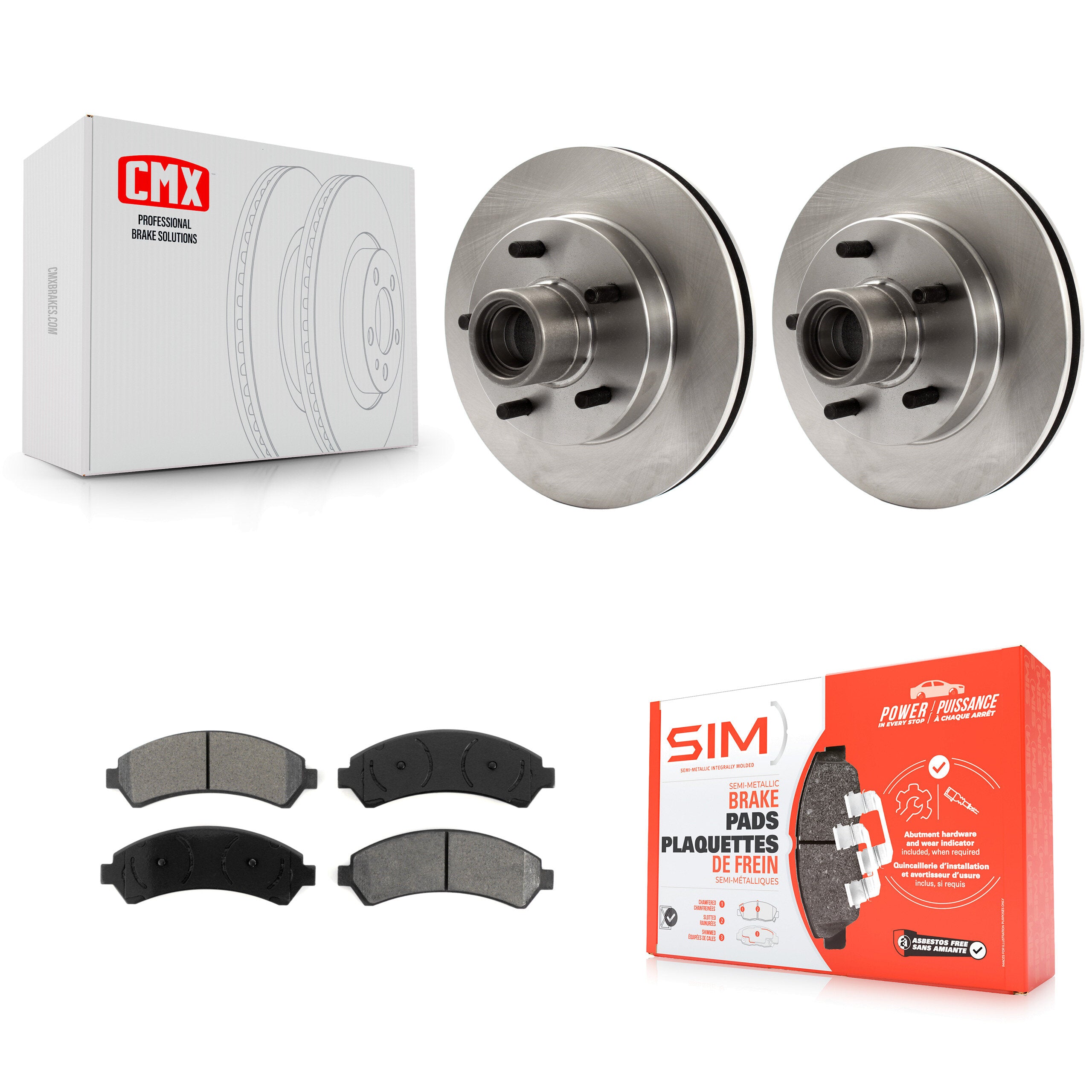 Transit Auto K8S-100688 Disc Brake Kit for 2000 Chevrolet Blazer - Front product image