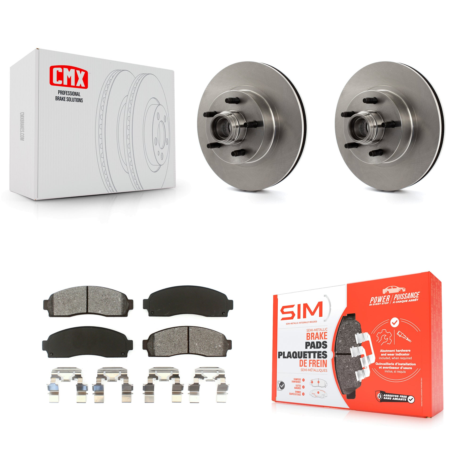 Transit Auto K8S-100707 Disc Brake Kit for 2003-2010 Ford Ranger, Mazda B2300, Mazda B3000 & more - Front product image