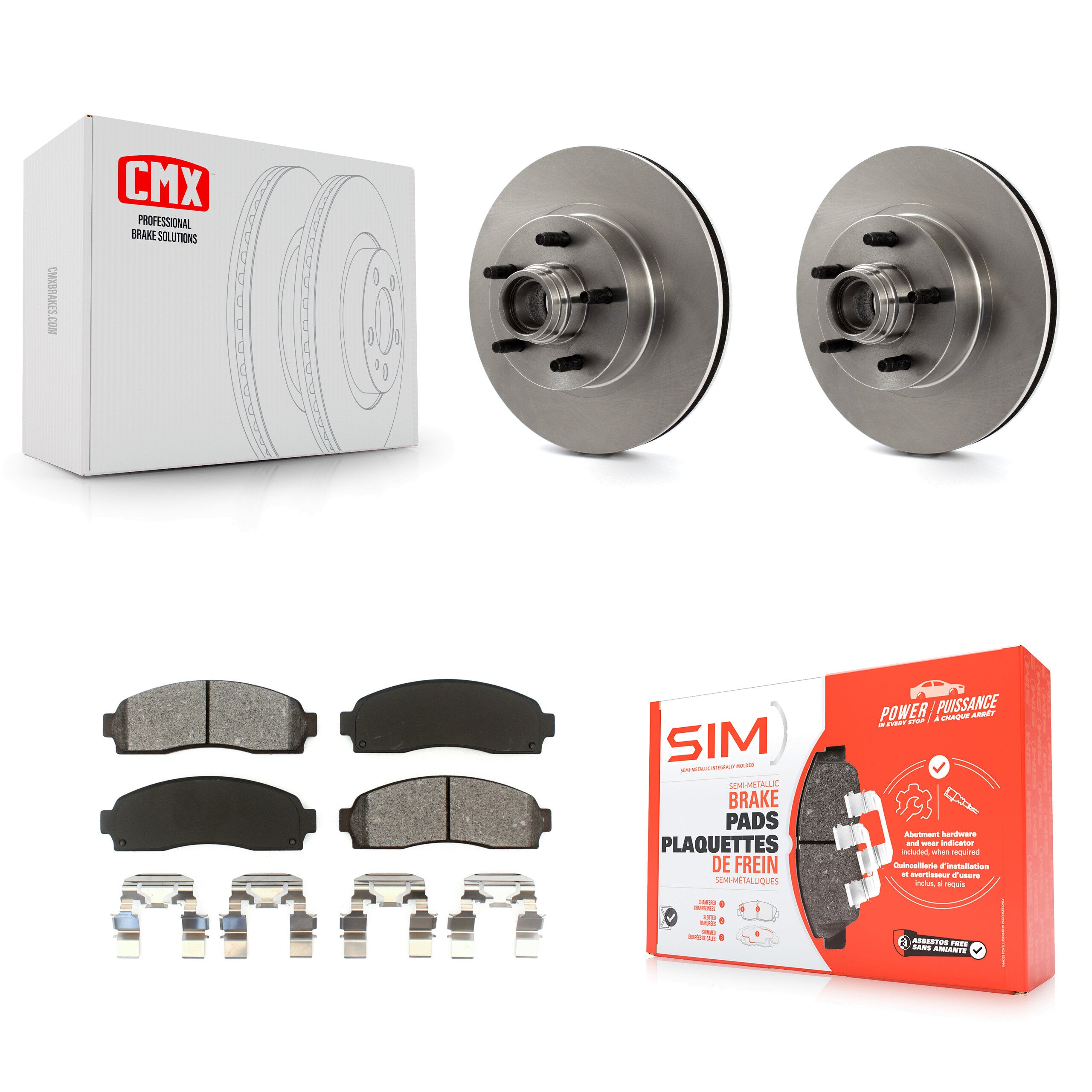 Transit Auto K8S-100707 Disc Brake Kit for 2003-2010 Ford Ranger, Mazda B2300, Mazda B3000 & more - Front product image
