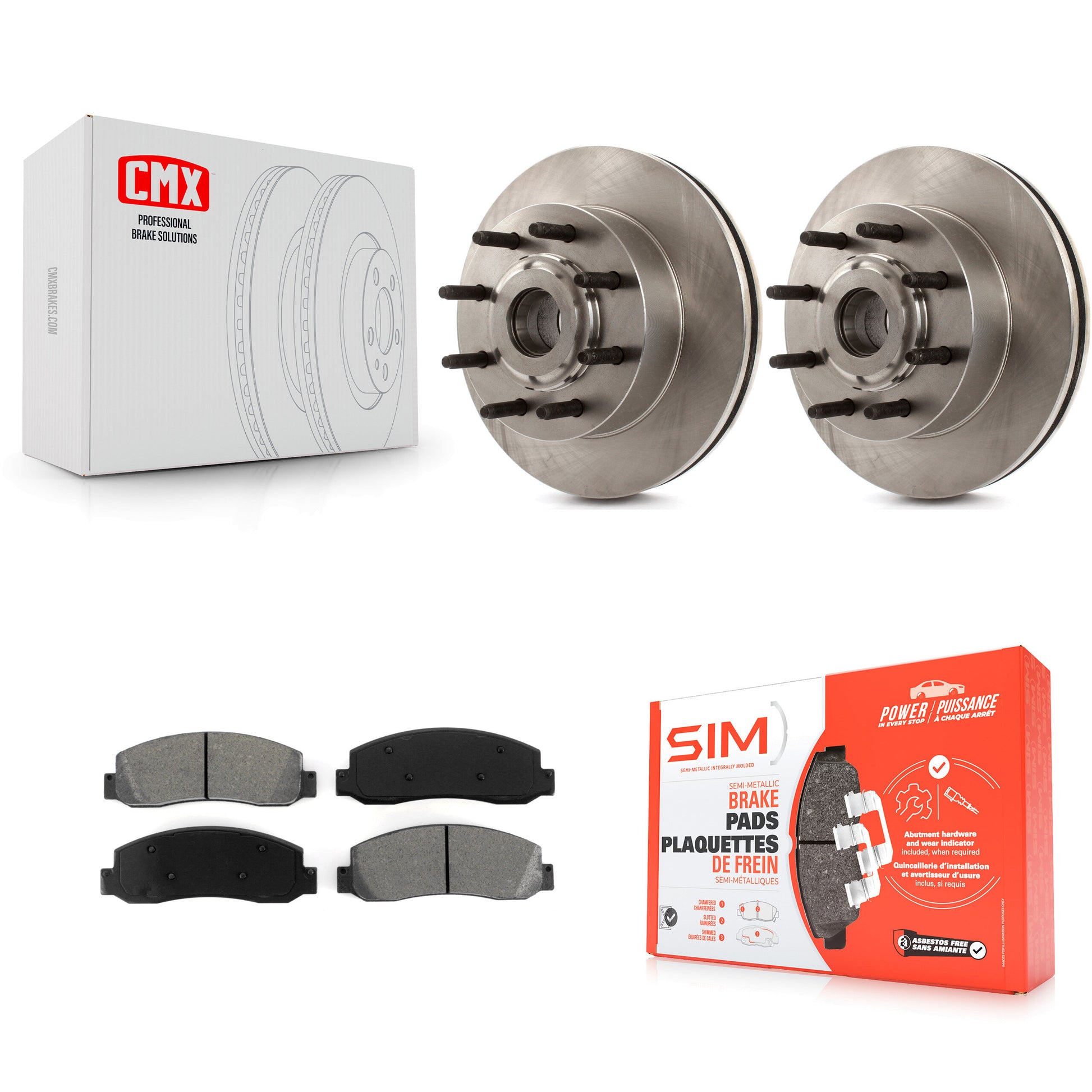 Transit Auto K8S-100724 Disc Brake Kit for 2005-2007 Ford F-250 Super Duty, Ford F-350 Super Duty - Front product image