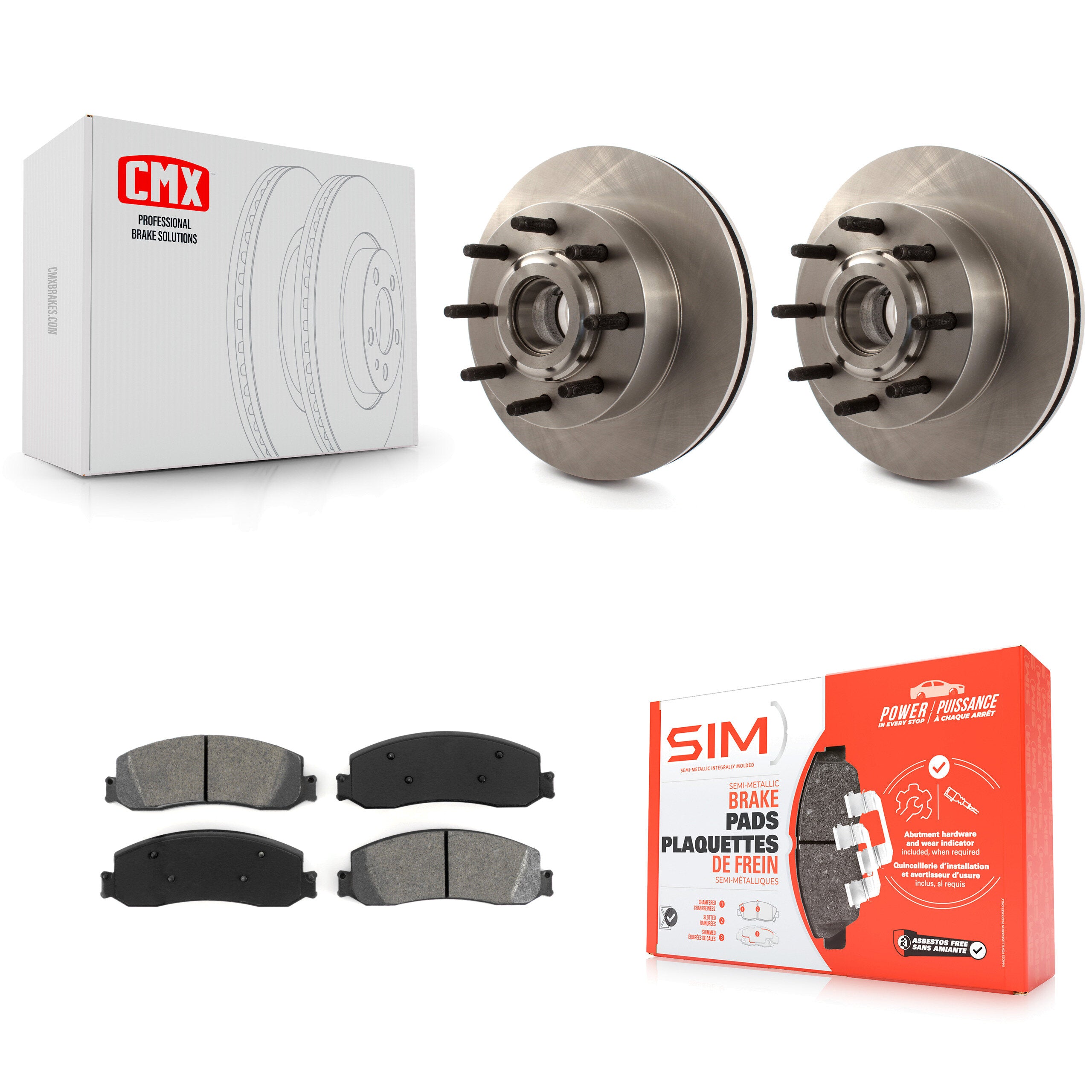 Transit Auto K8S-100730 Disc Brake Kit for 2008-2011 Ford F-250 Super Duty, Ford F-350 Super Duty - Front product image