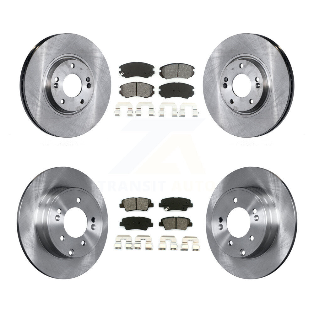 Transit Auto K8S-101236 Disc Brake Kit for 2010-2011 Hyundai Azera - Front and Rear product image