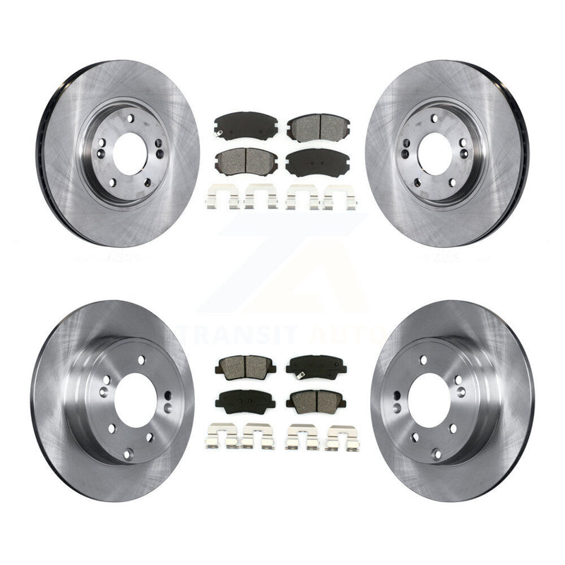 Transit Auto K8S-101236 Disc Brake Kit for 2010-2011 Hyundai Azera - Front and Rear product image