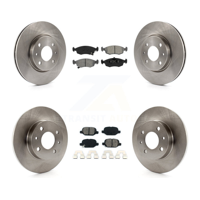 Transit Auto K8S-101467 Disc Brake Kit for 2012-2017 Fiat 500 - Front and Rear product image