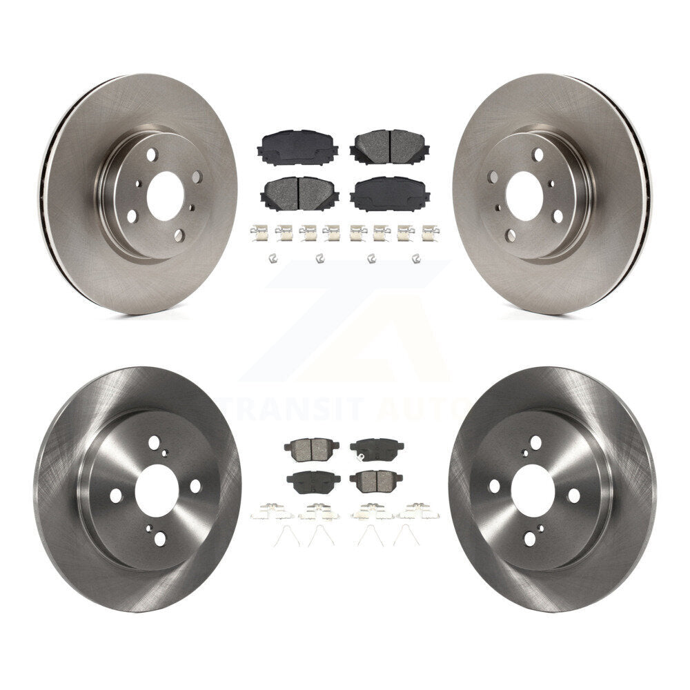 Transit Auto K8S-101476 Disc Brake Kit for 2012-2018 Toyota Yaris - Front and Rear product image