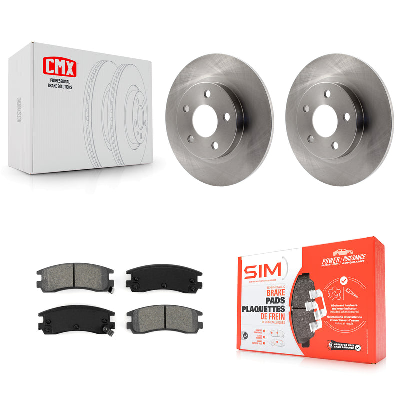 Transit Auto K8S-101514 Disc Brake Kit for 2000-2005 Pontiac Bonneville, Buick Park Avenue, Cadillac Seville & more - Rear product image