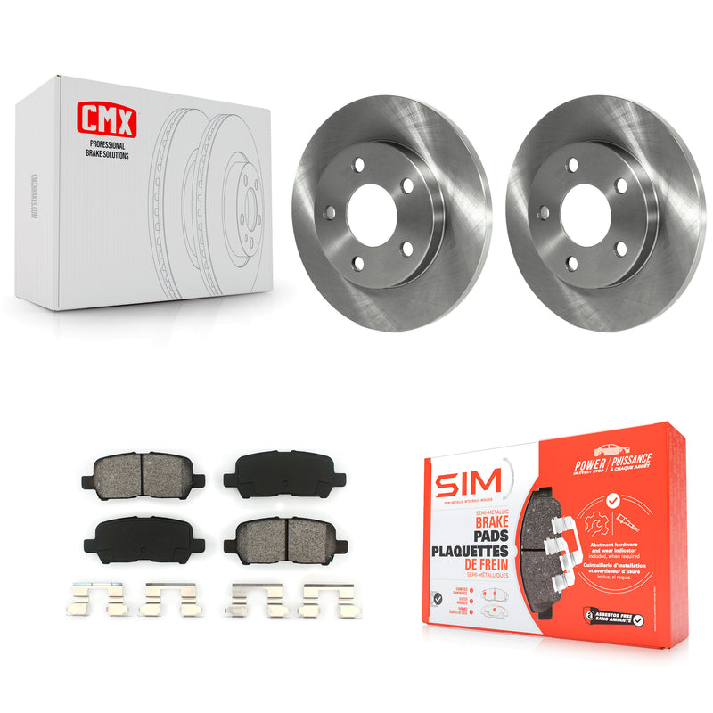 Transit Auto K8S-101538 Disc Brake Kit for 2004-2016 Chevrolet Impala Limited, Chevrolet Impala, Buick Allure & more - Rear product image