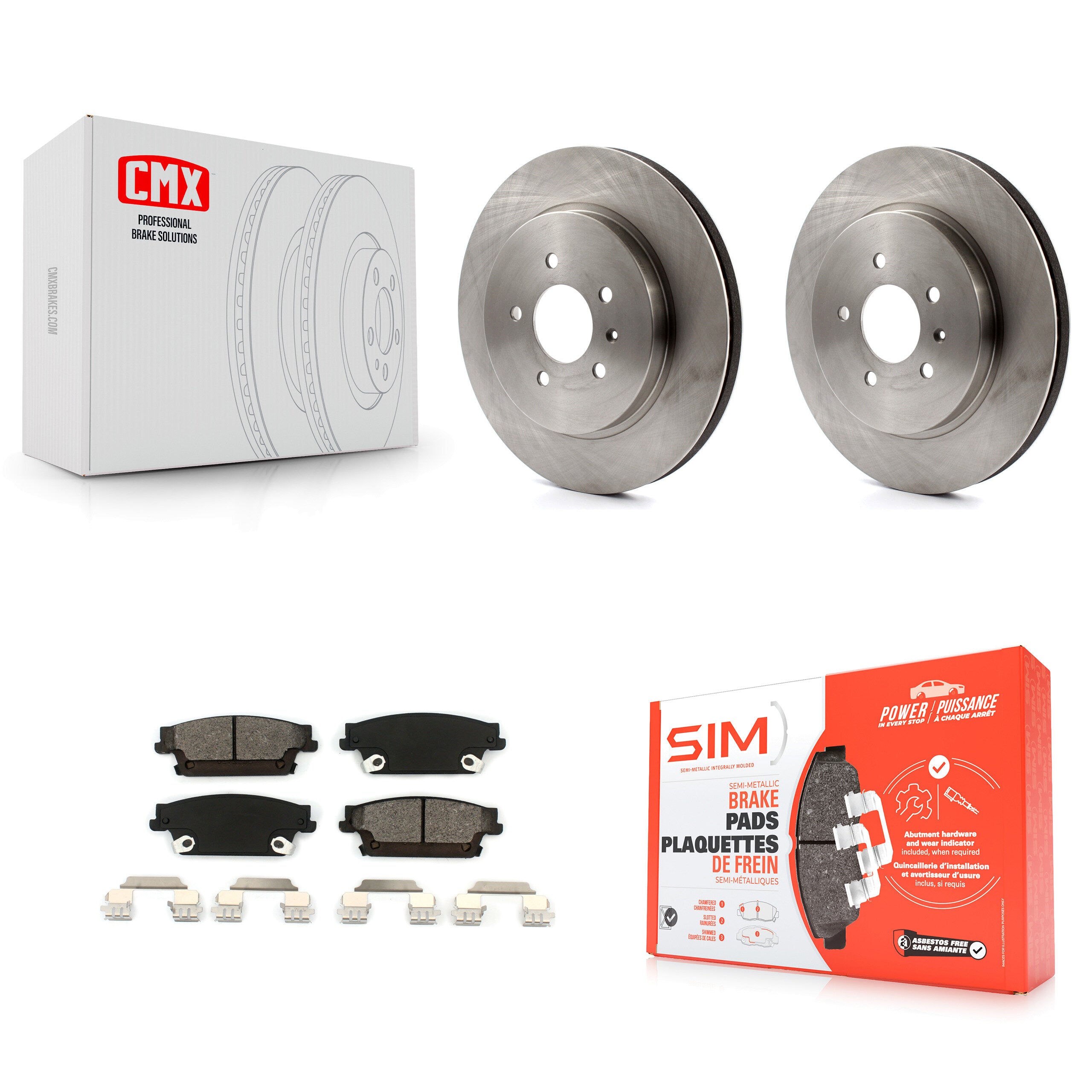 Transit Auto K8S-101545 Disc Brake Kit for 2005-2011 Cadillac CTS, Cadillac STS - Rear product image