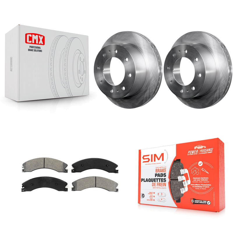 Transit Auto K8S-101575 Disc Brake Kit for 2011-2019 Chevrolet Suburban 3500 HD, Chevrolet Silverado 2500 HD, Chevrolet Silverado 3500 HD & more - Rear product image