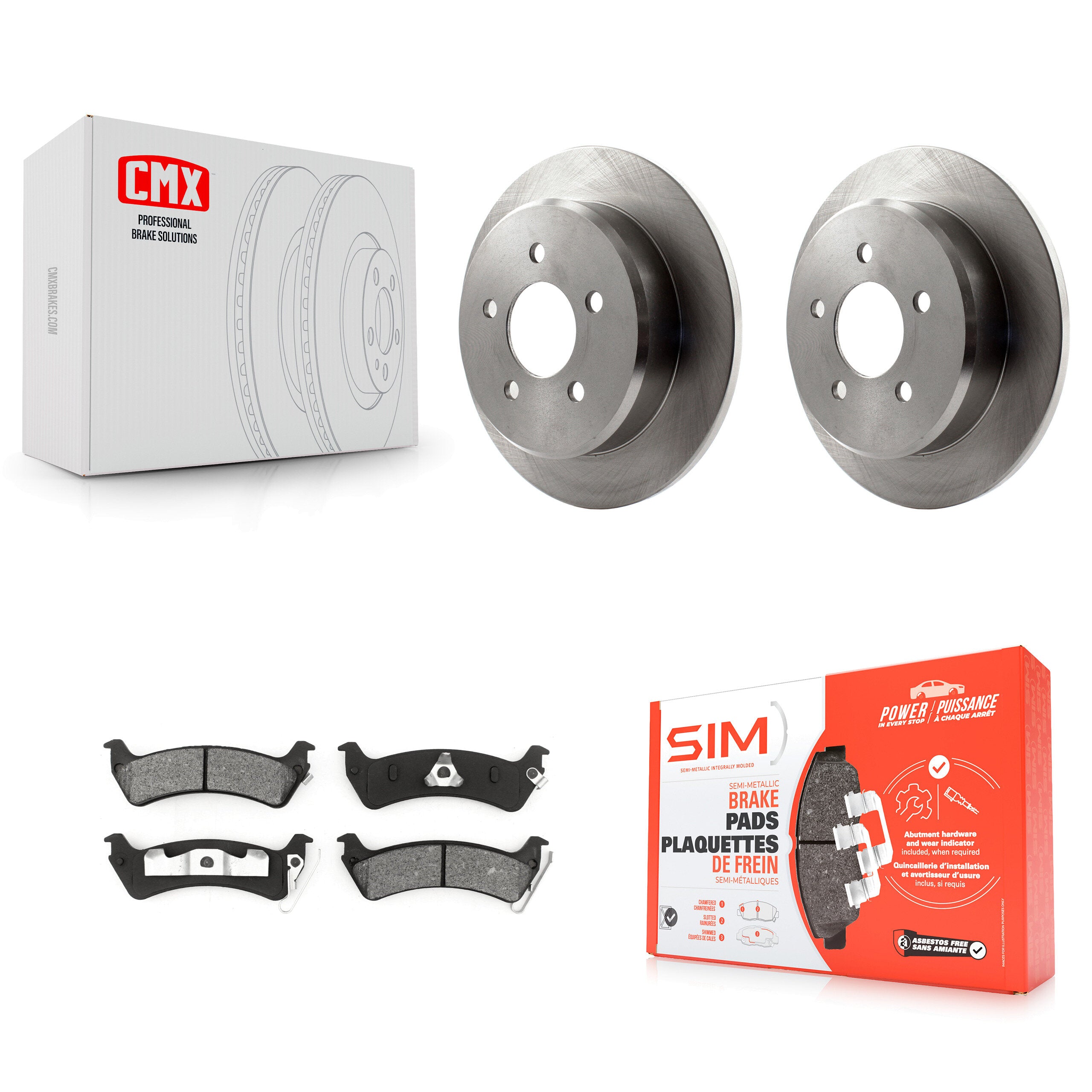 Transit Auto K8S-101584 Disc Brake Kit for 2001-2002 Ford Explorer, Ford Explorer Sport, Ford Explorer Sport Trac - Rear product image
