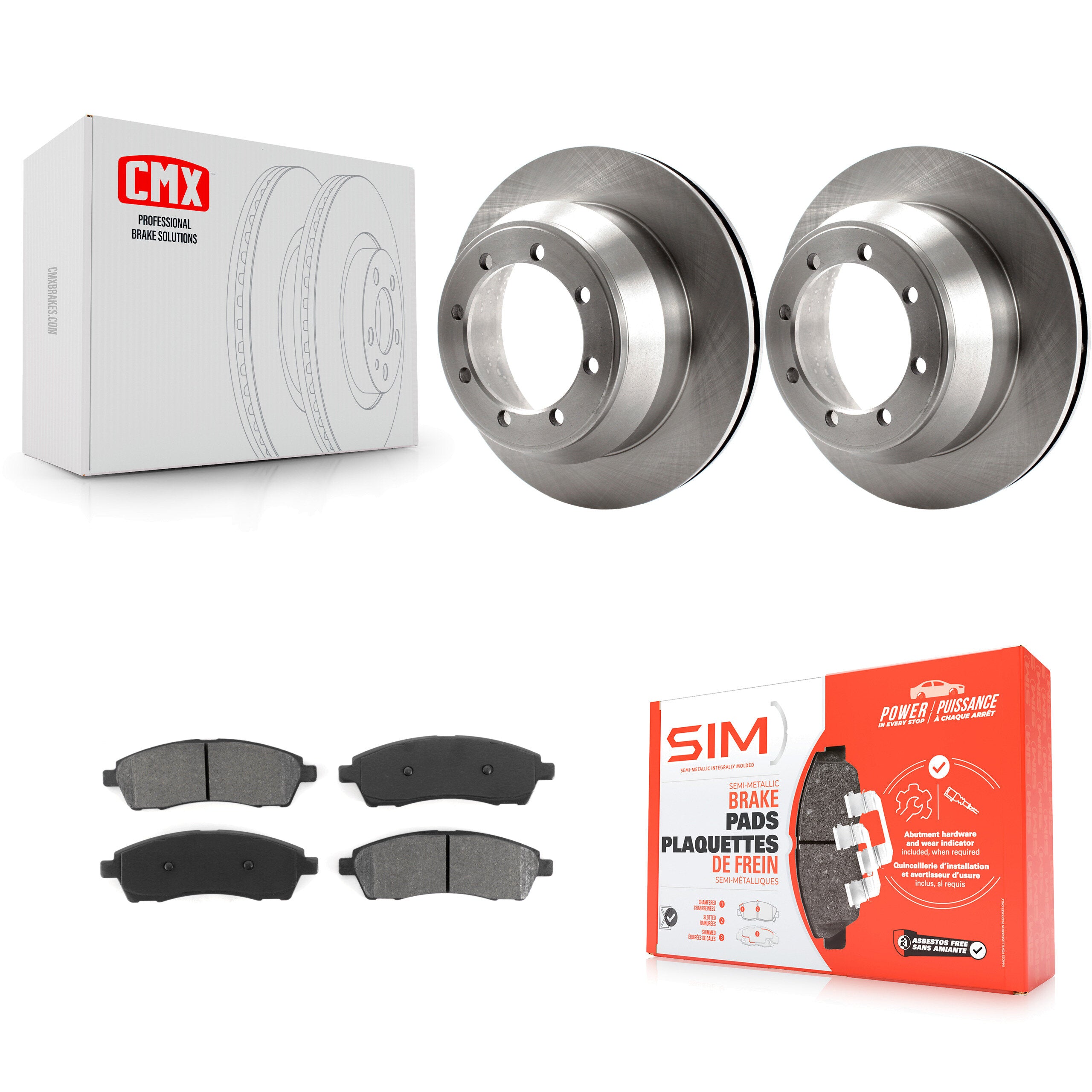Transit Auto K8S-101598 Disc Brake Kit for 1999-2004 Ford F-350 Super Duty - Rear product image