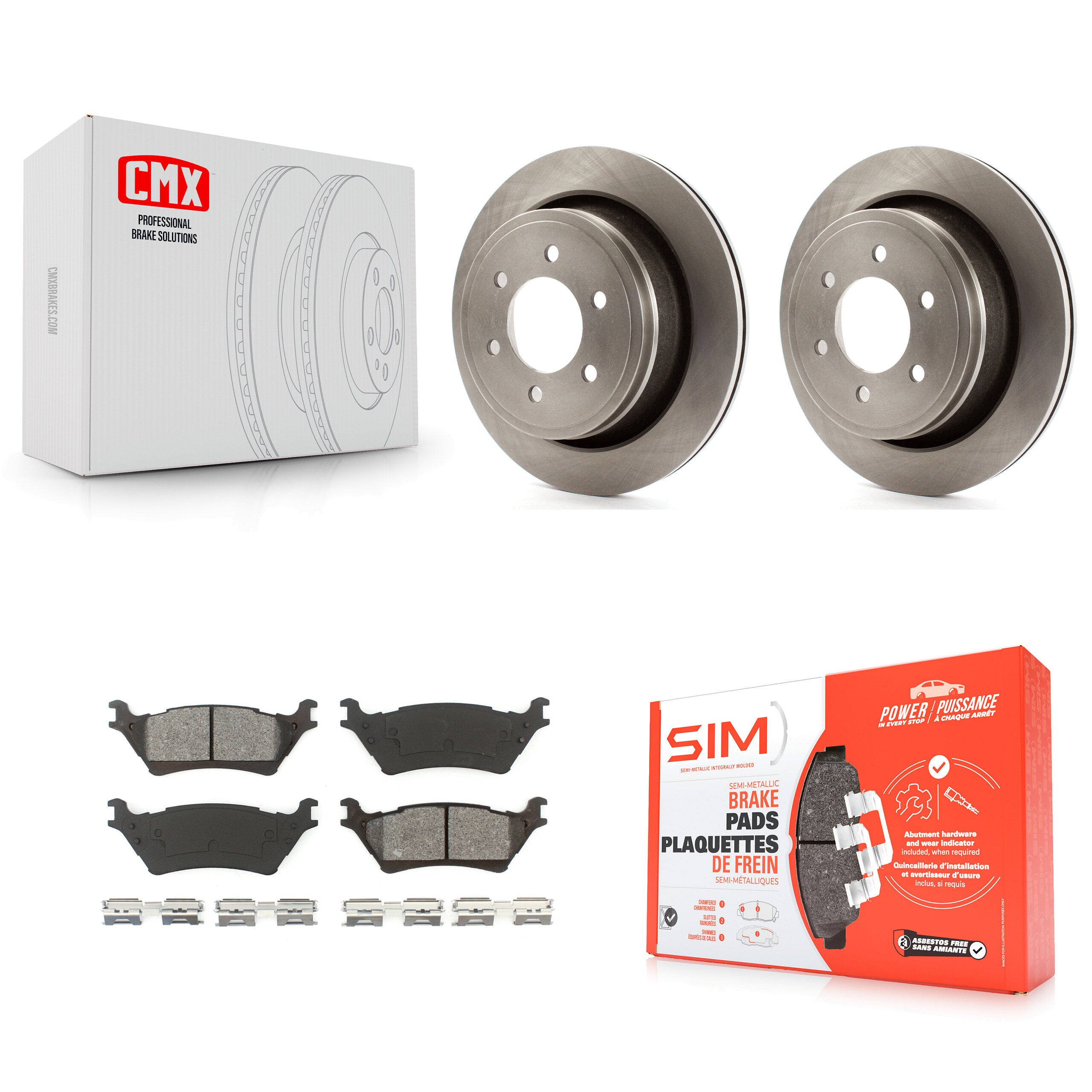 Transit Auto K8S-101637 Disc Brake Kit for 2012-2020 Ford F-150 - Rear product image