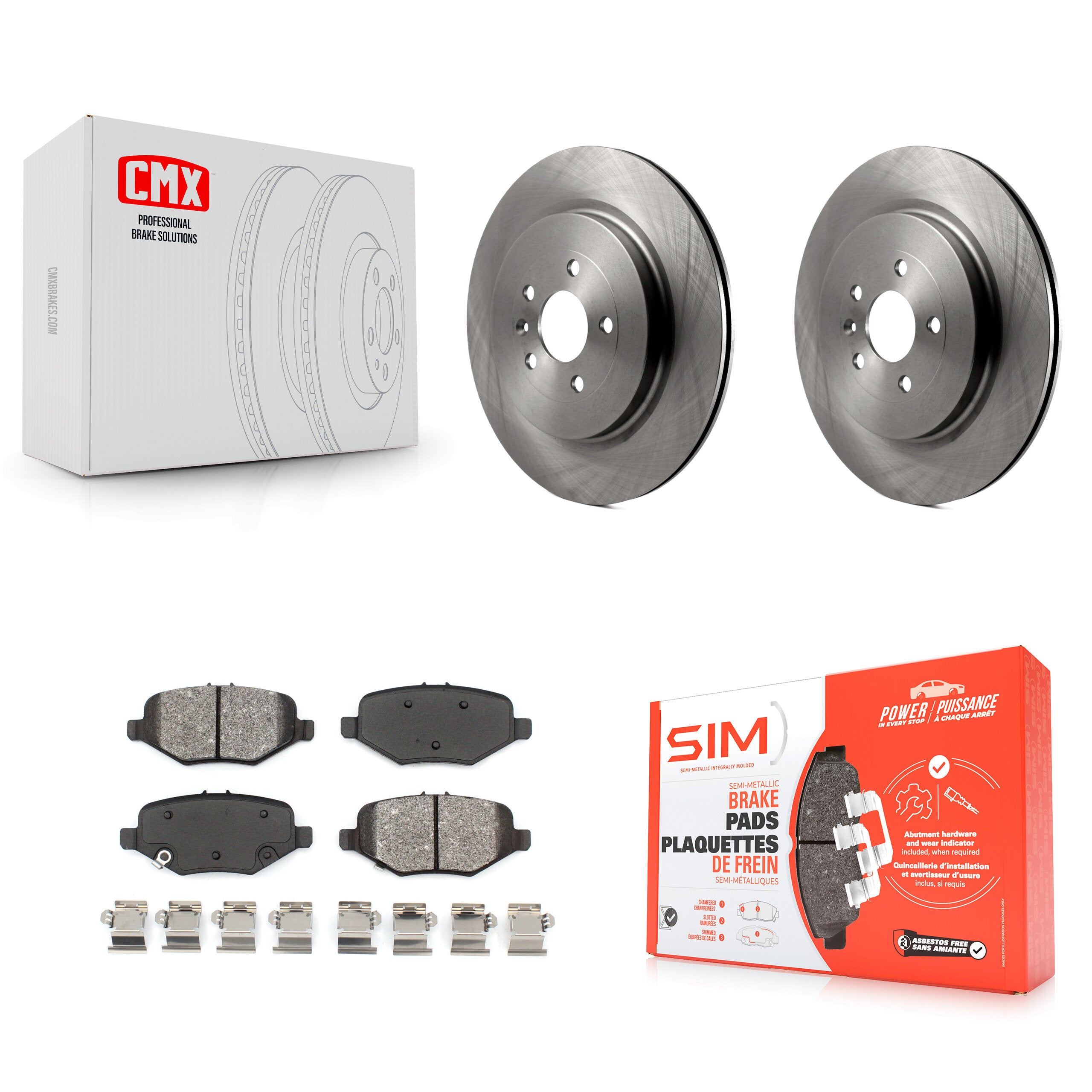 Transit Auto K8S-101640 Disc Brake Kit for 2012-2019 Ford Taurus, Ford Explorer, Ford Special Service Police Sedan & more - Rear product image