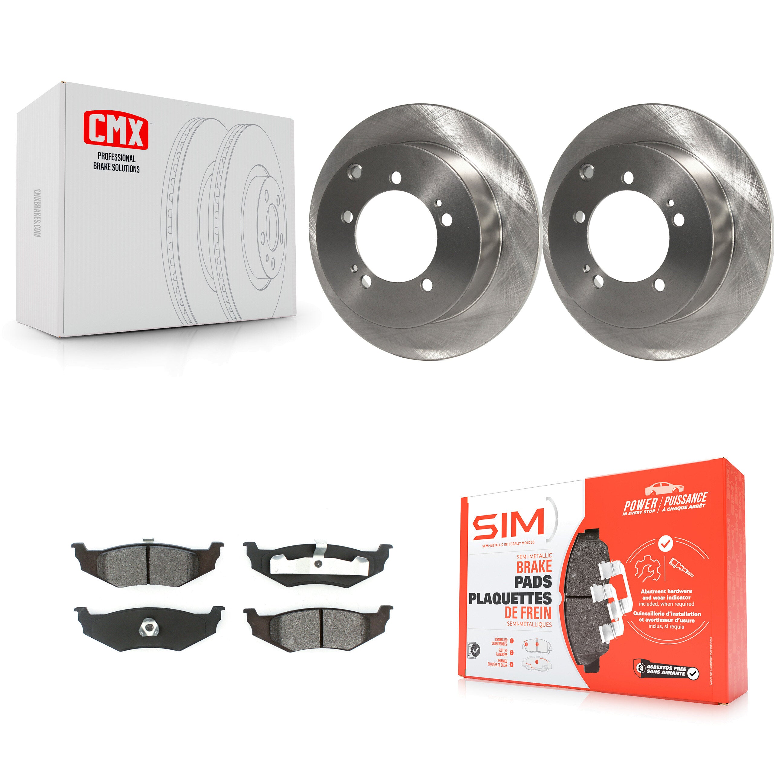 Transit Auto K8S-101654 Disc Brake Kit for 2000 Dodge Stratus - Rear product image