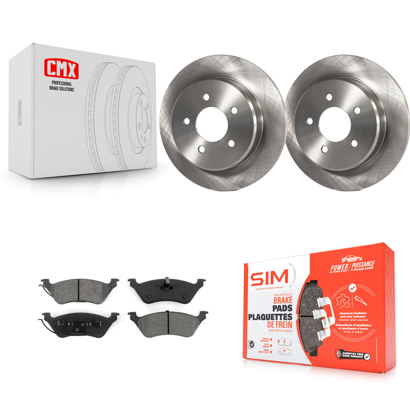 Transit Auto K8S-101655 Disc Brake Kit for 2001-2007 Chrysler Voyager, Chrysler Grand Voyager, Chrysler Town & Country & more - Rear product image