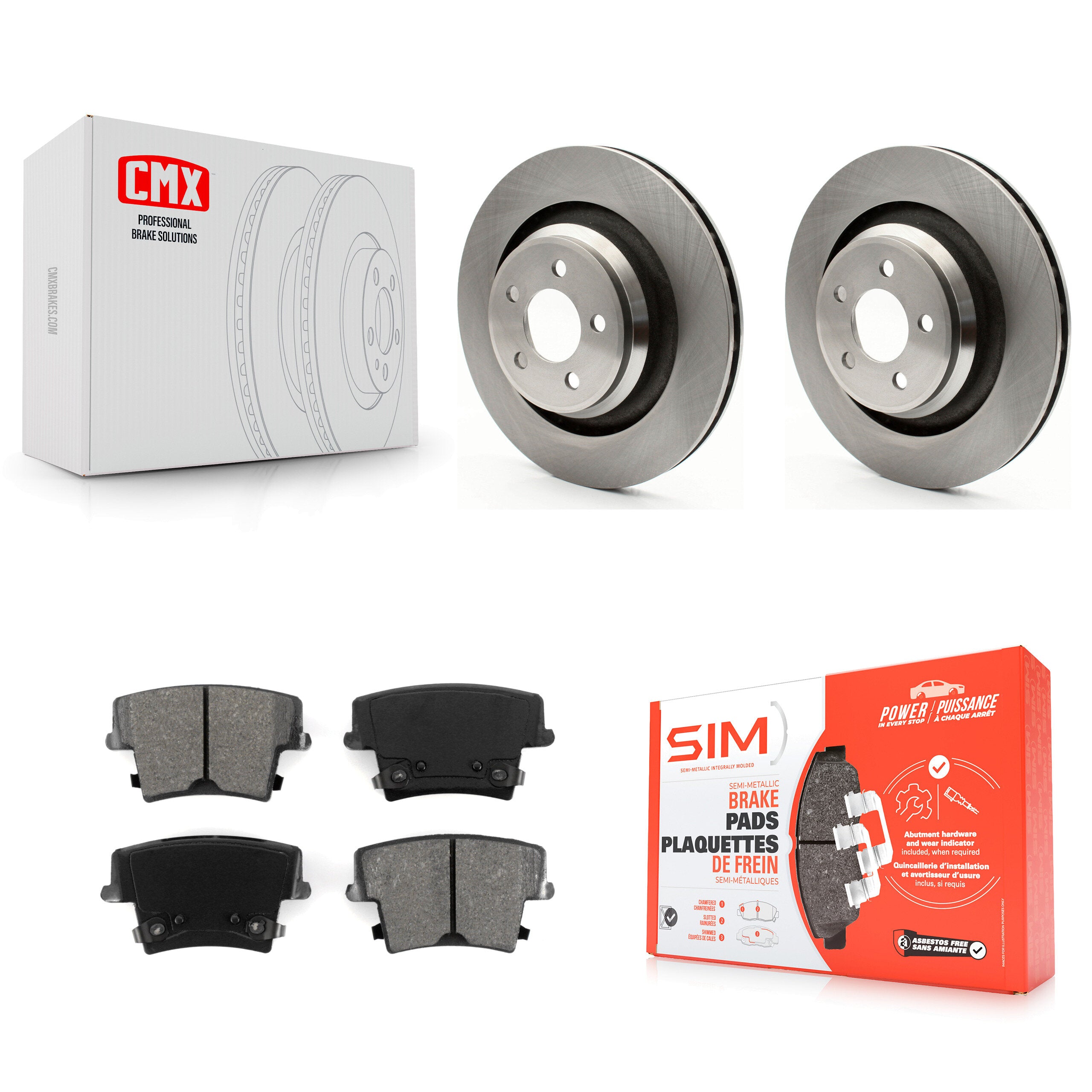 Transit Auto K8S-101671 Disc Brake Kit for 2015 Dodge Charger - Rear product image
