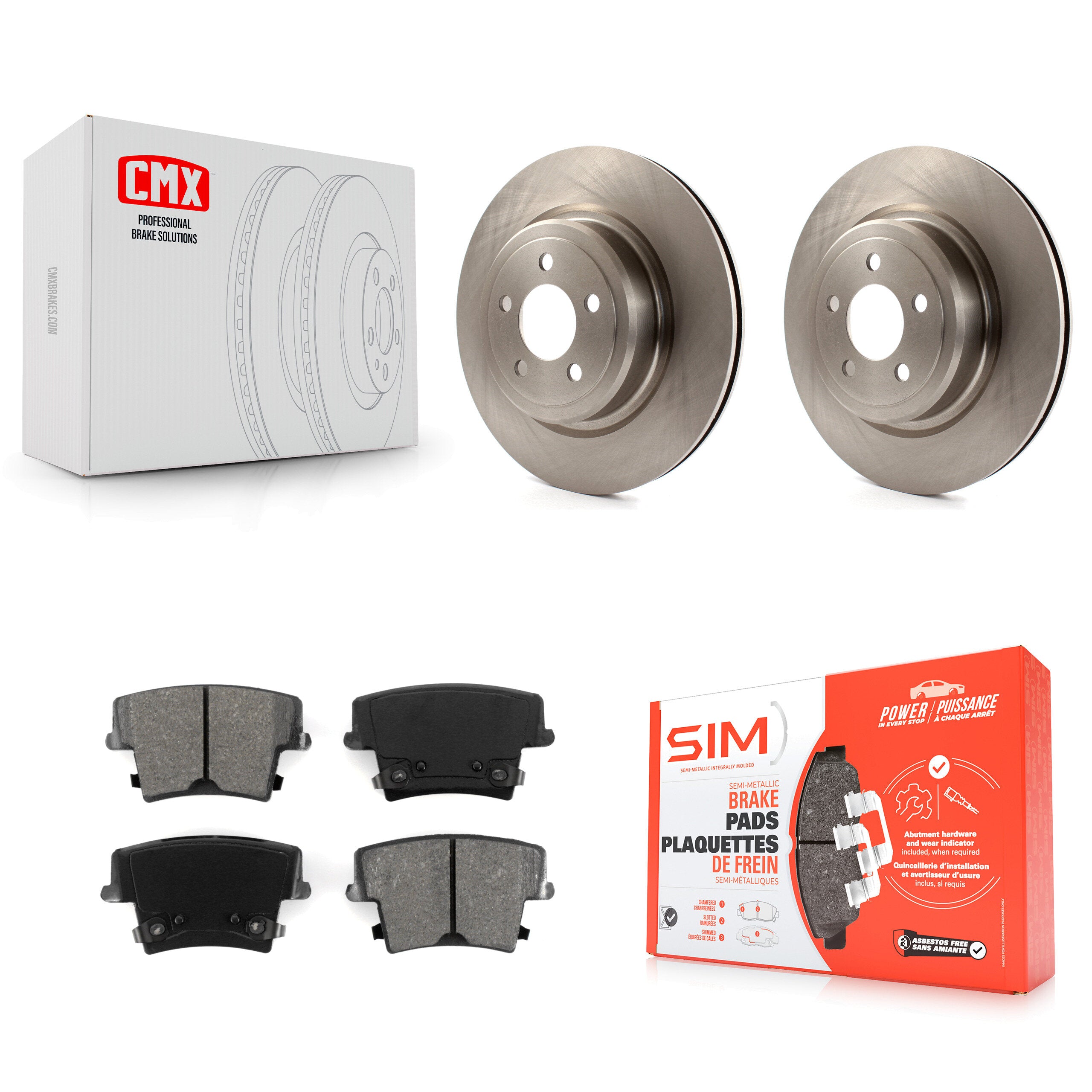 Transit Auto K8S-101672 Disc Brake Kit for 2006-2016 Dodge Charger, Dodge Magnum - Rear product image