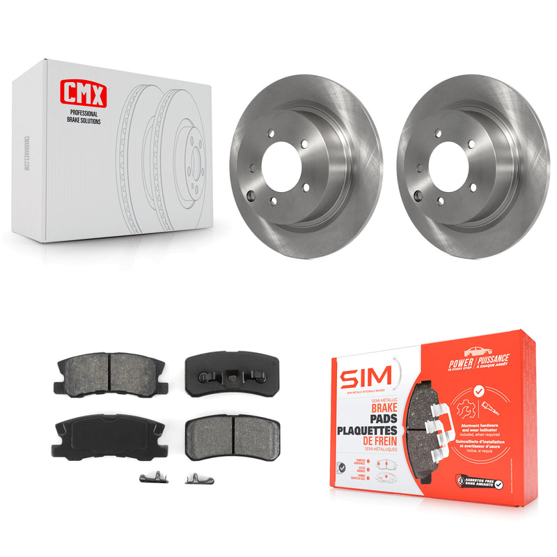 Transit Auto K8S-101677 Disc Brake Kit for 2007-2017 Mitsubishi Lancer, Mitsubishi Outlander, Chrysler 200 & more - Rear product image
