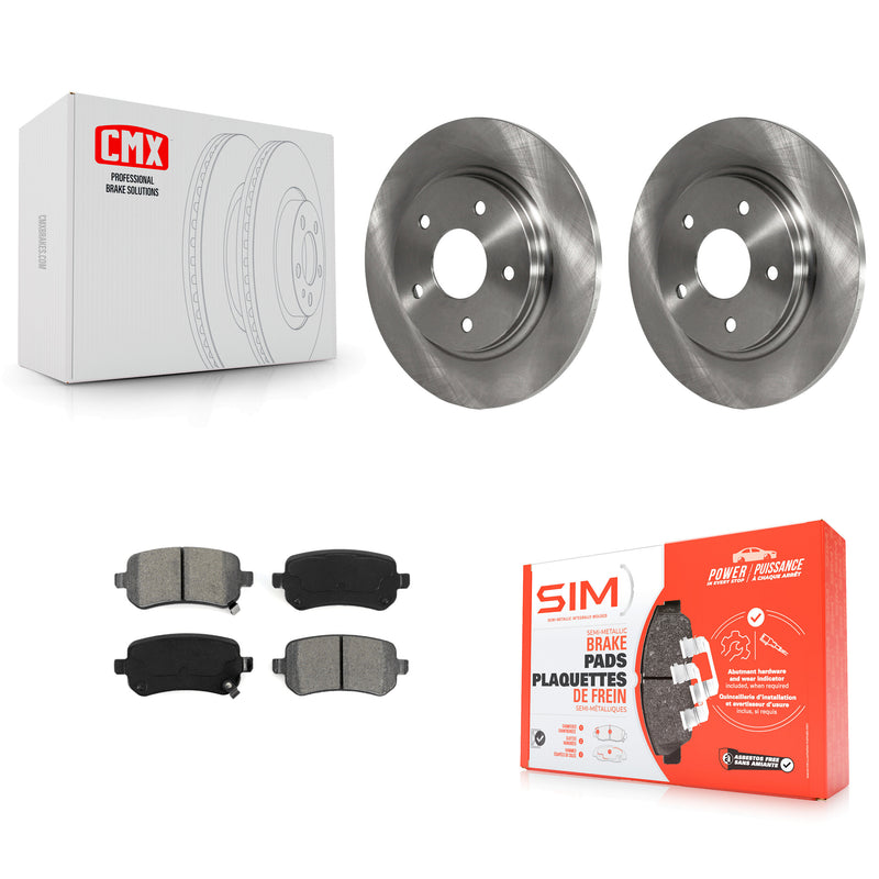 Transit Auto K8S-101681 Disc Brake Kit for 2008-2012 Chrysler Town & Country, Dodge Grand Caravan, Dodge Journey & more - Rear product image