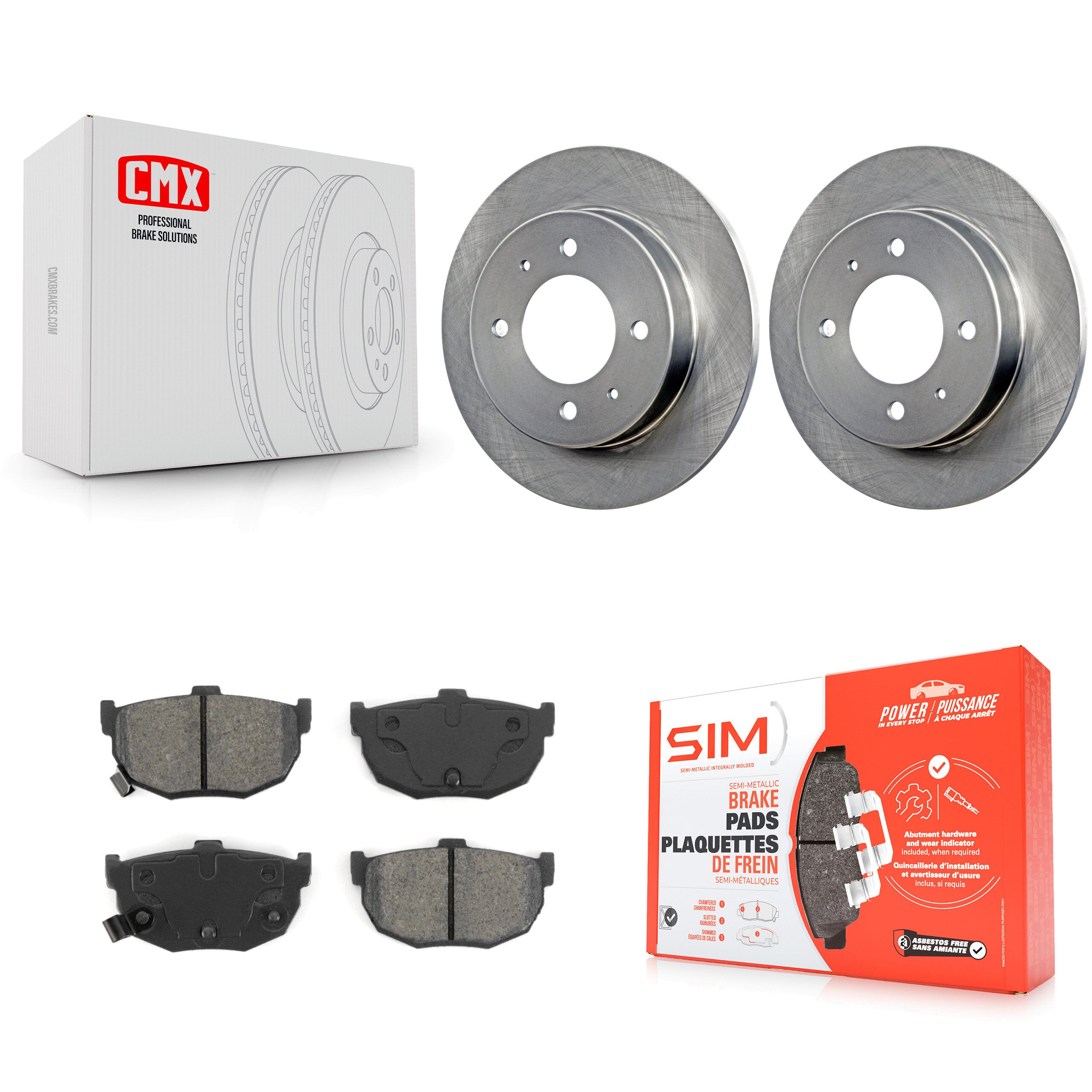 Transit Auto K8S-101718 Disc Brake Kit for 1996-2006 Hyundai Elantra, Hyundai Tiburon - Rear product image