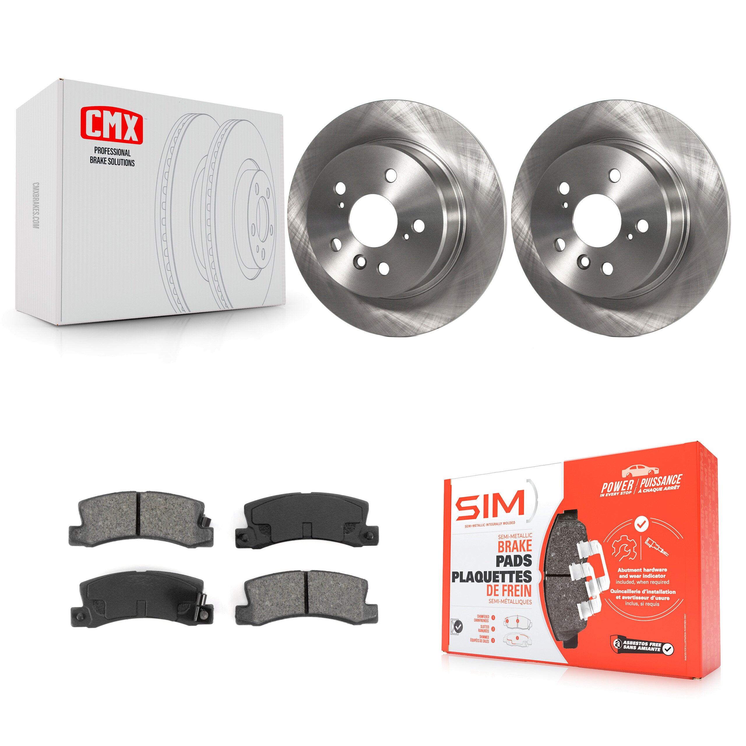 Transit Auto K8S-101735 Disc Brake Kit for 1999-2003 Lexus RX300 - Rear product image