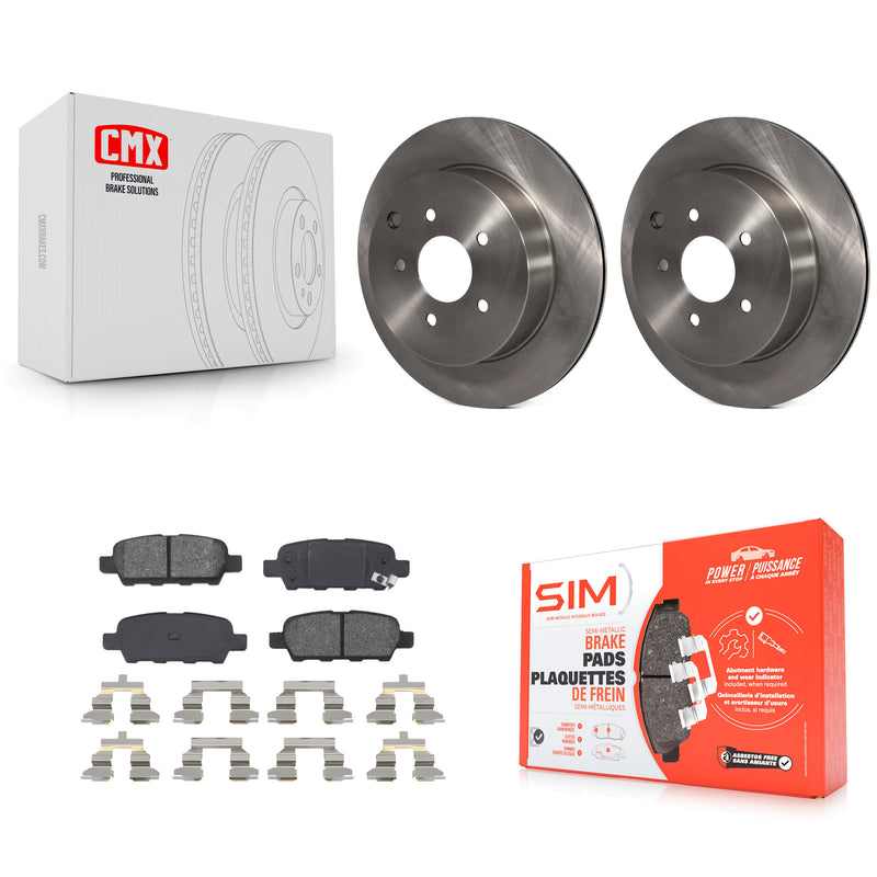 Transit Auto K8S-101786 Disc Brake Kit for 2003-2024 INFINITI Q60, INFINITI Q70L, INFINITI Q50 & more - Rear product image