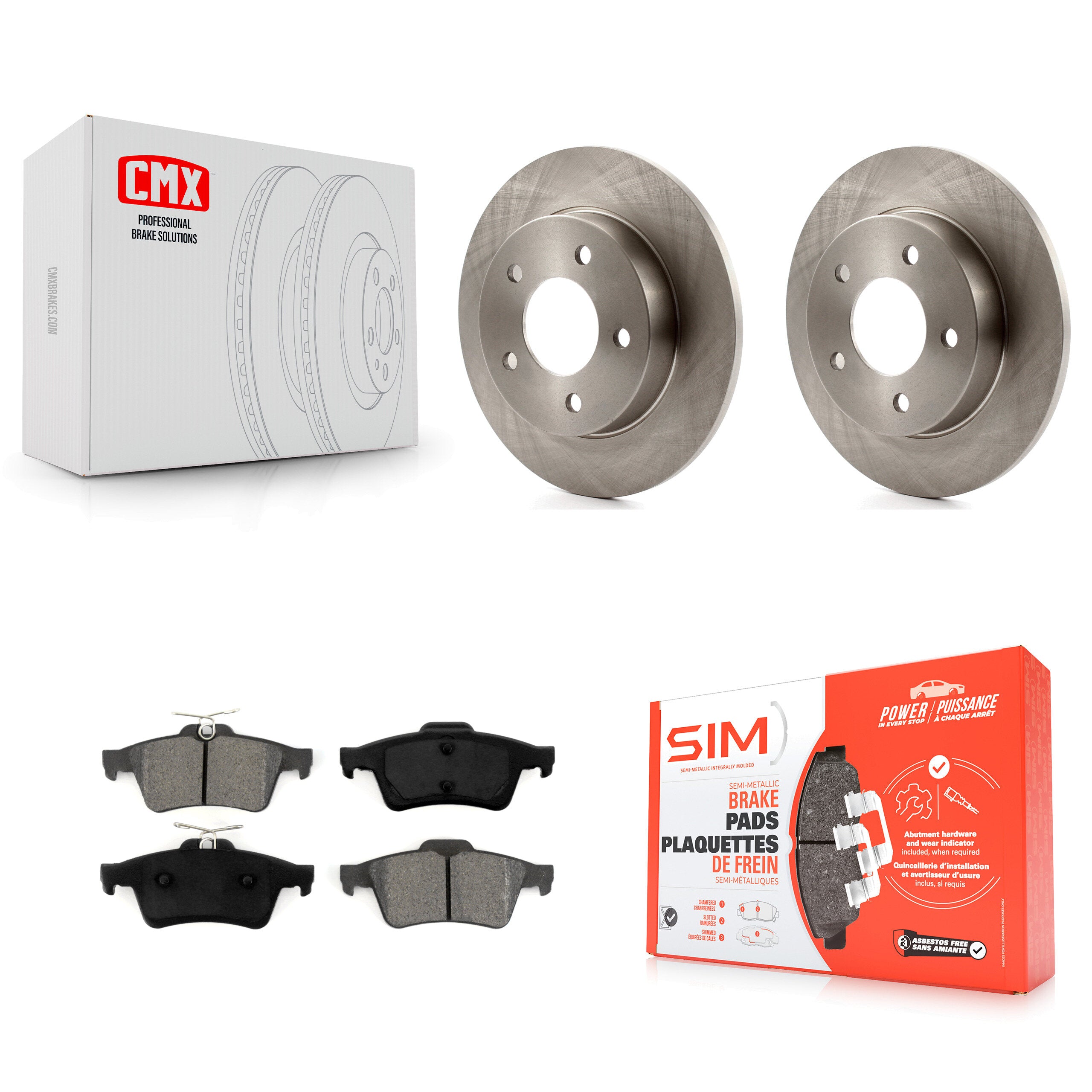 Transit Auto K8S-101809 Disc Brake Kit for 2006-2013 Mazda 3 Sport, Mazda 3 - Rear product image