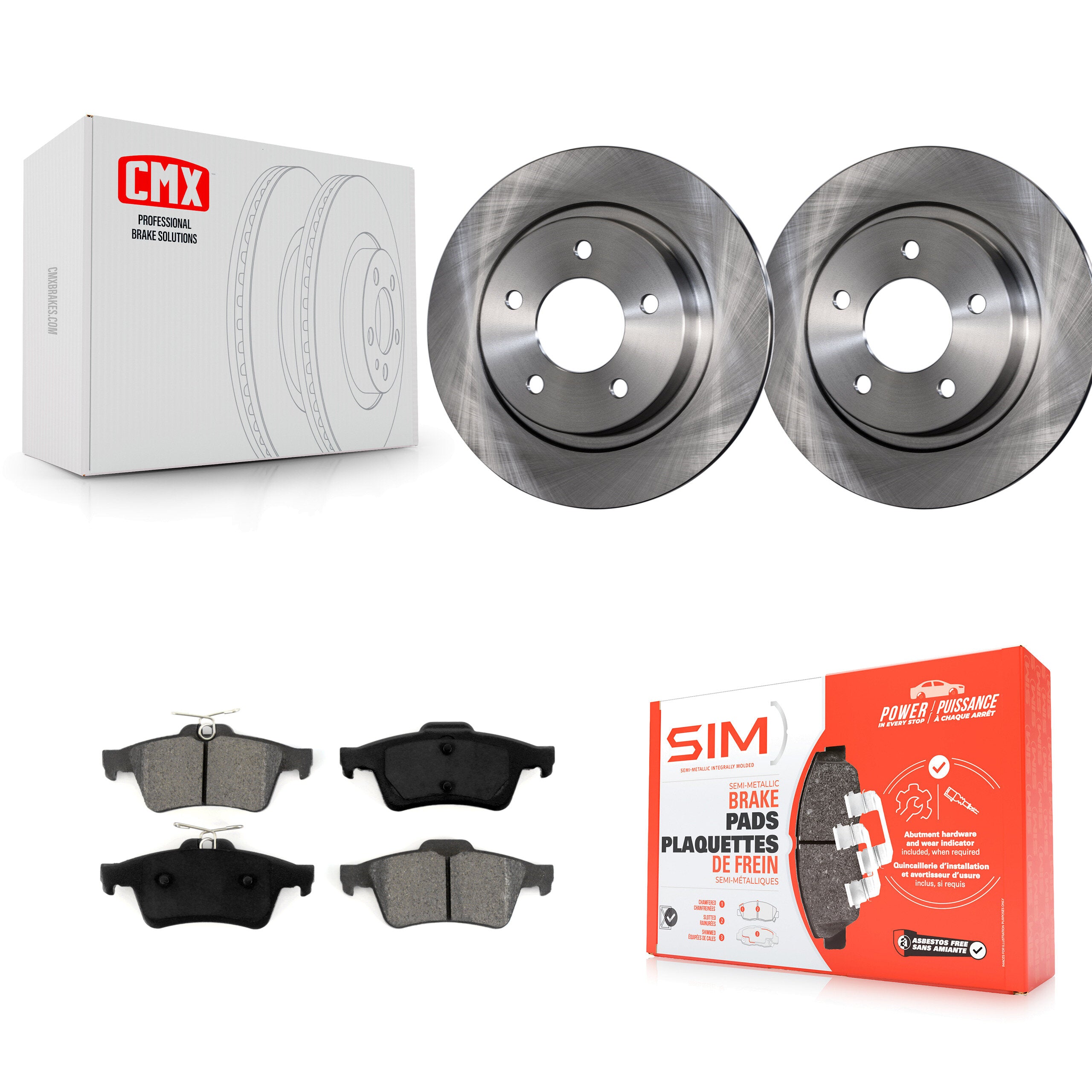 Transit Auto K8S-101811 Disc Brake Kit for 2004-2013 Mazda 3 Sport, Mazda 3 - Rear product image
