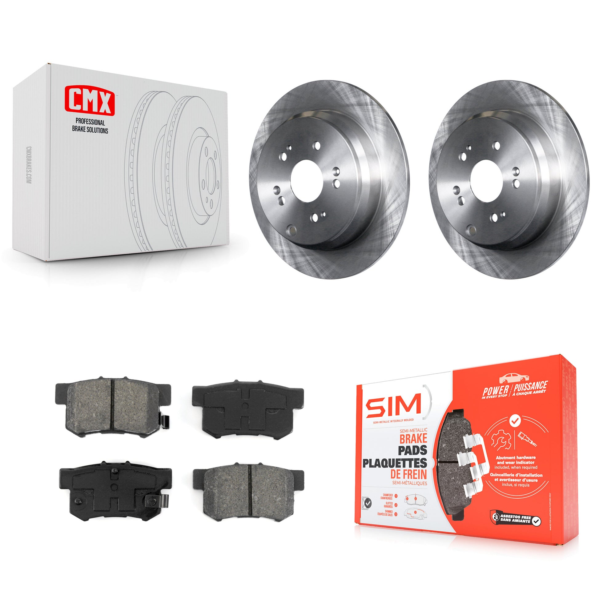 Transit Auto K8S-101814 Disc Brake Kit for 2007-2012 Acura RDX - Rear product image
